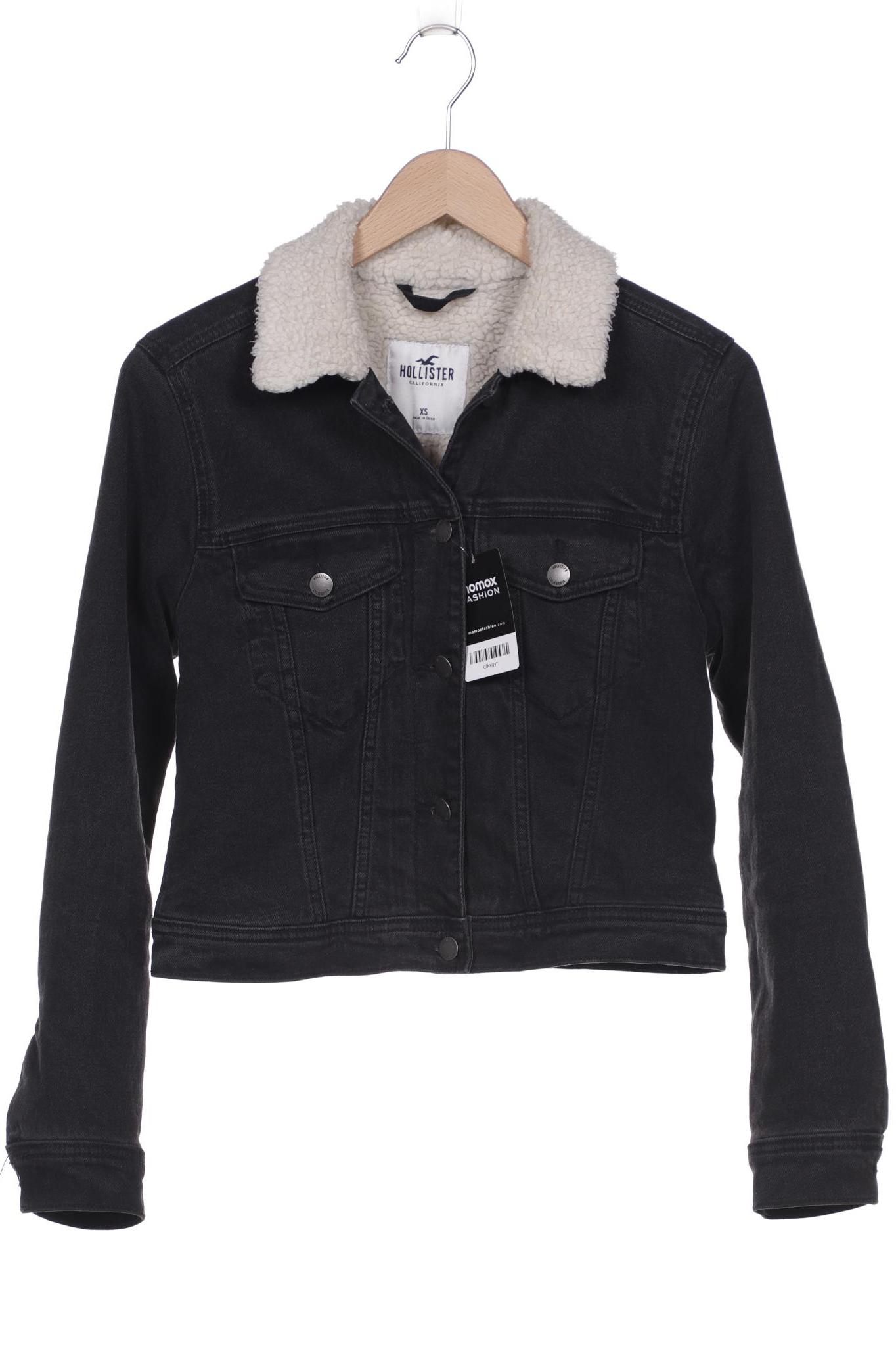 

Hollister Damen Jacke, schwarz