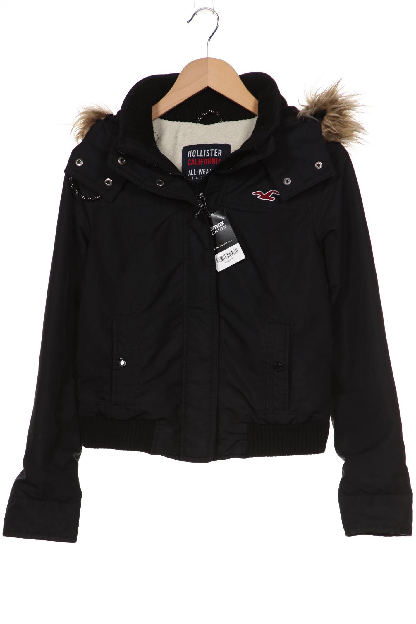 

Hollister Damen Jacke, schwarz