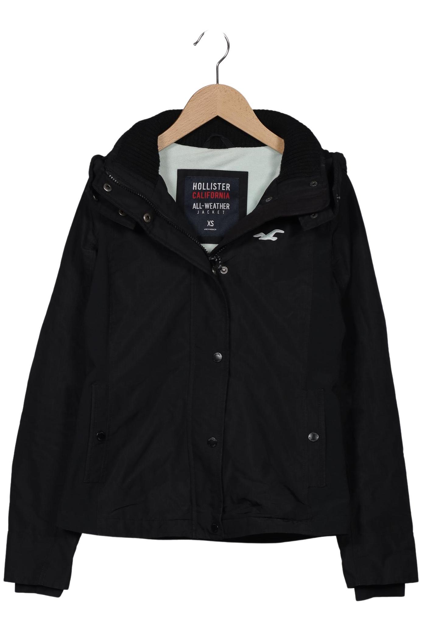 

Hollister Damen Jacke, schwarz, Gr. 34