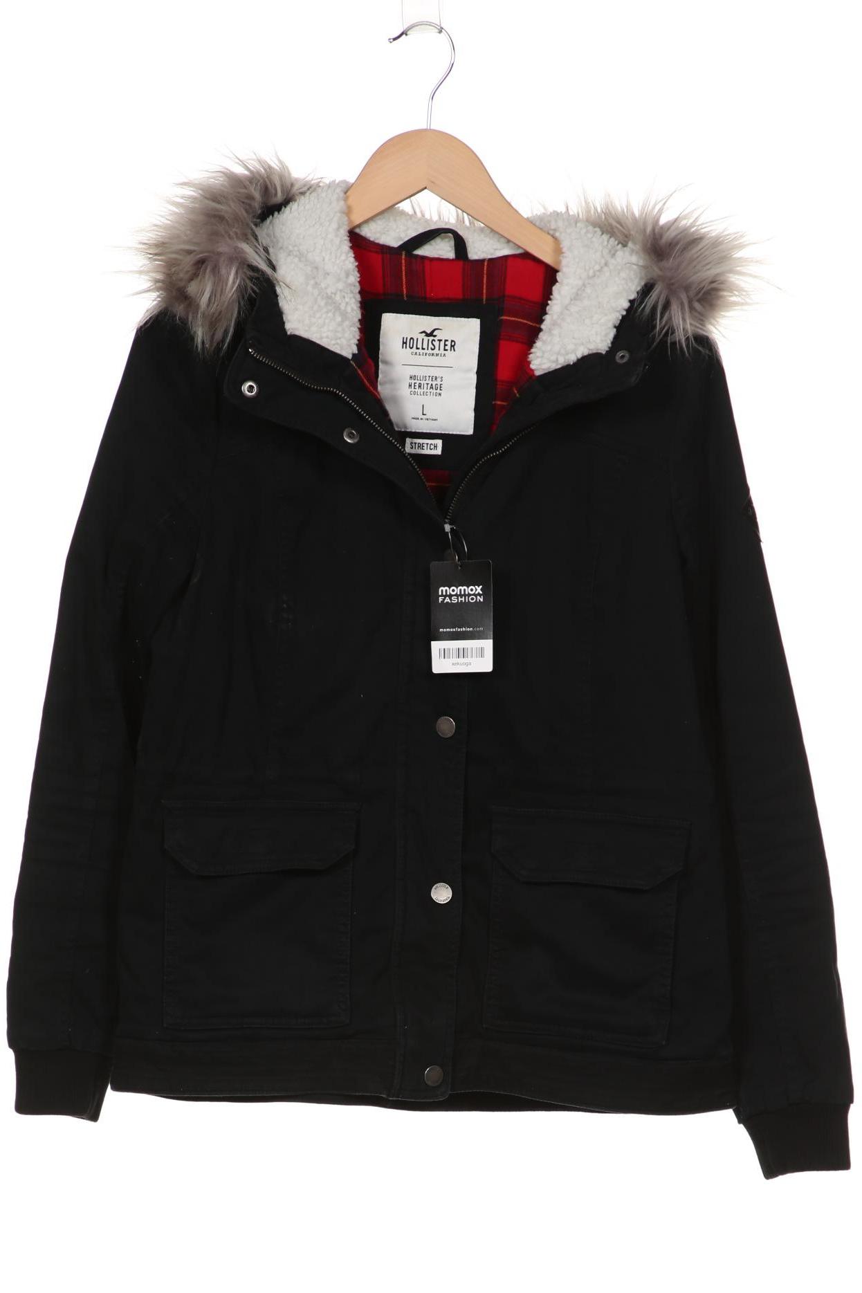 

Hollister Damen Jacke, schwarz