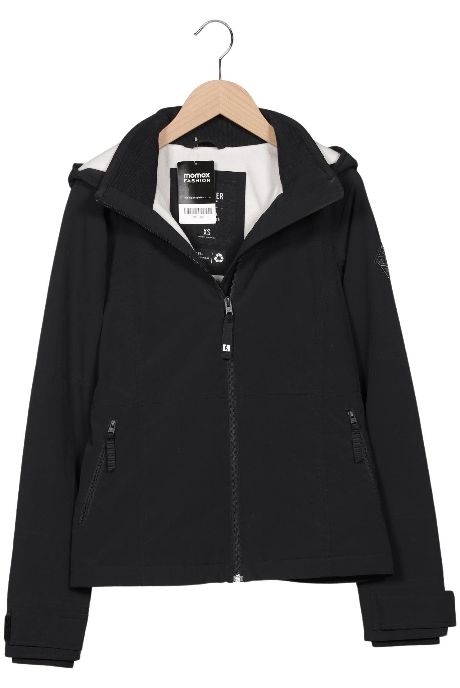 

Hollister Damen Jacke, schwarz, Gr. 34