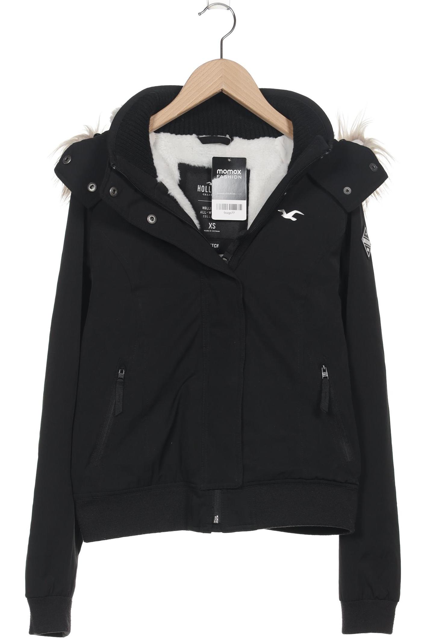 

Hollister Damen Jacke, schwarz, Gr. 34