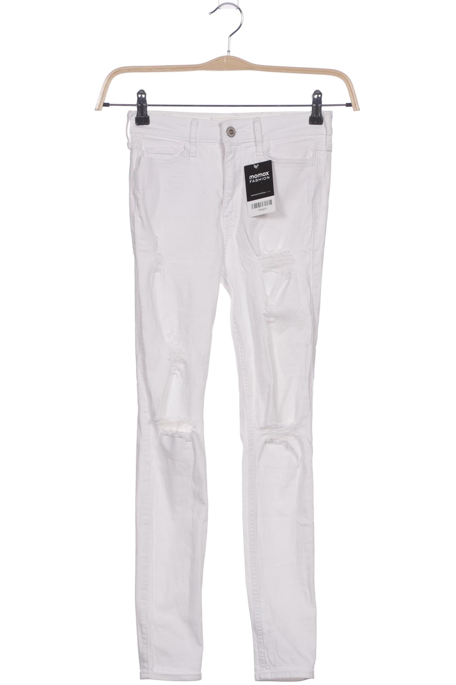 

Hollister Damen Jeans, weiß, Gr. 25