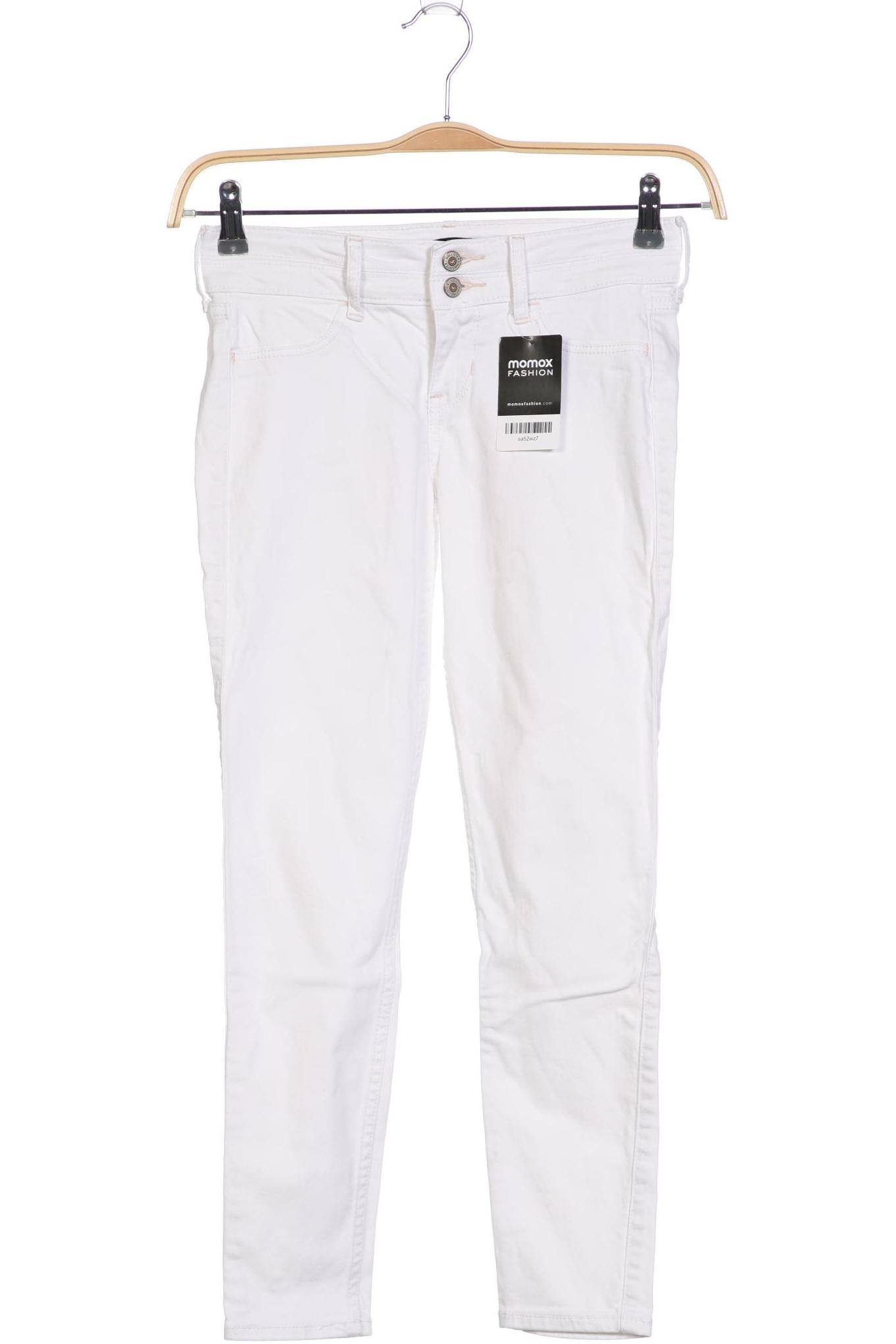 

Hollister Damen Jeans, weiß, Gr. 25