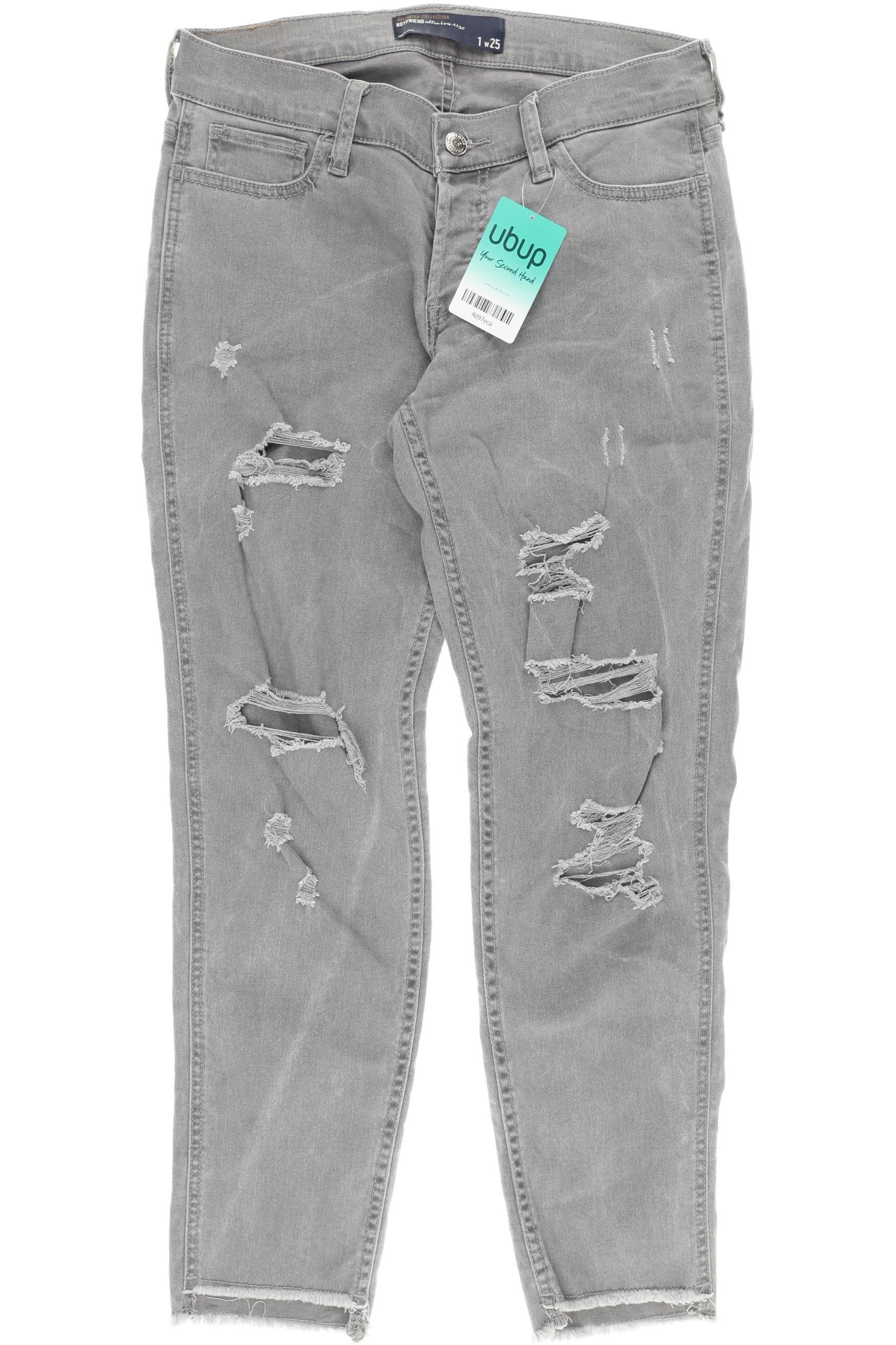 

Hollister Damen Jeans, grau, Gr. 25