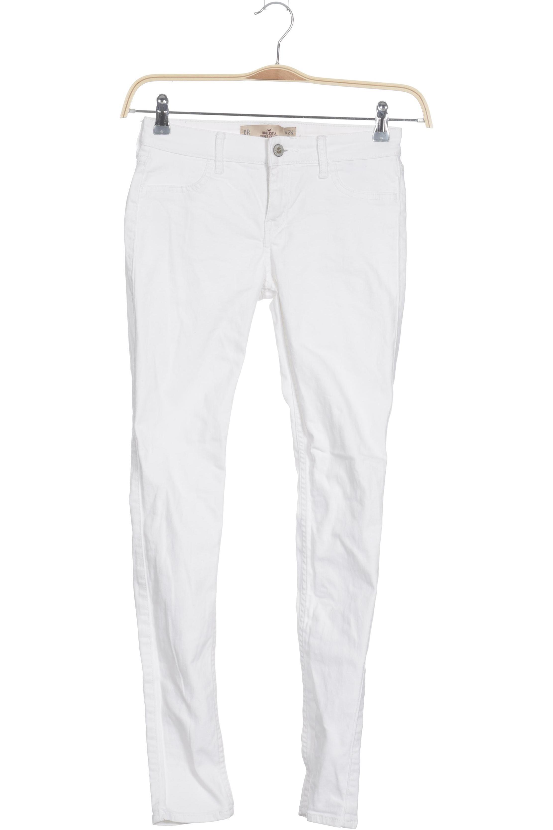 

Hollister Damen Jeans, weiß, Gr. 24