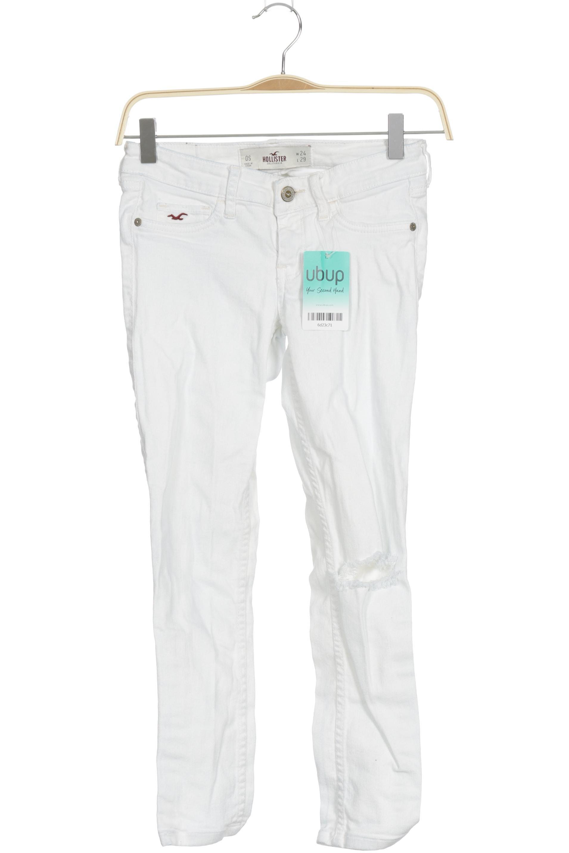 

Hollister Damen Jeans, weiß, Gr. 24