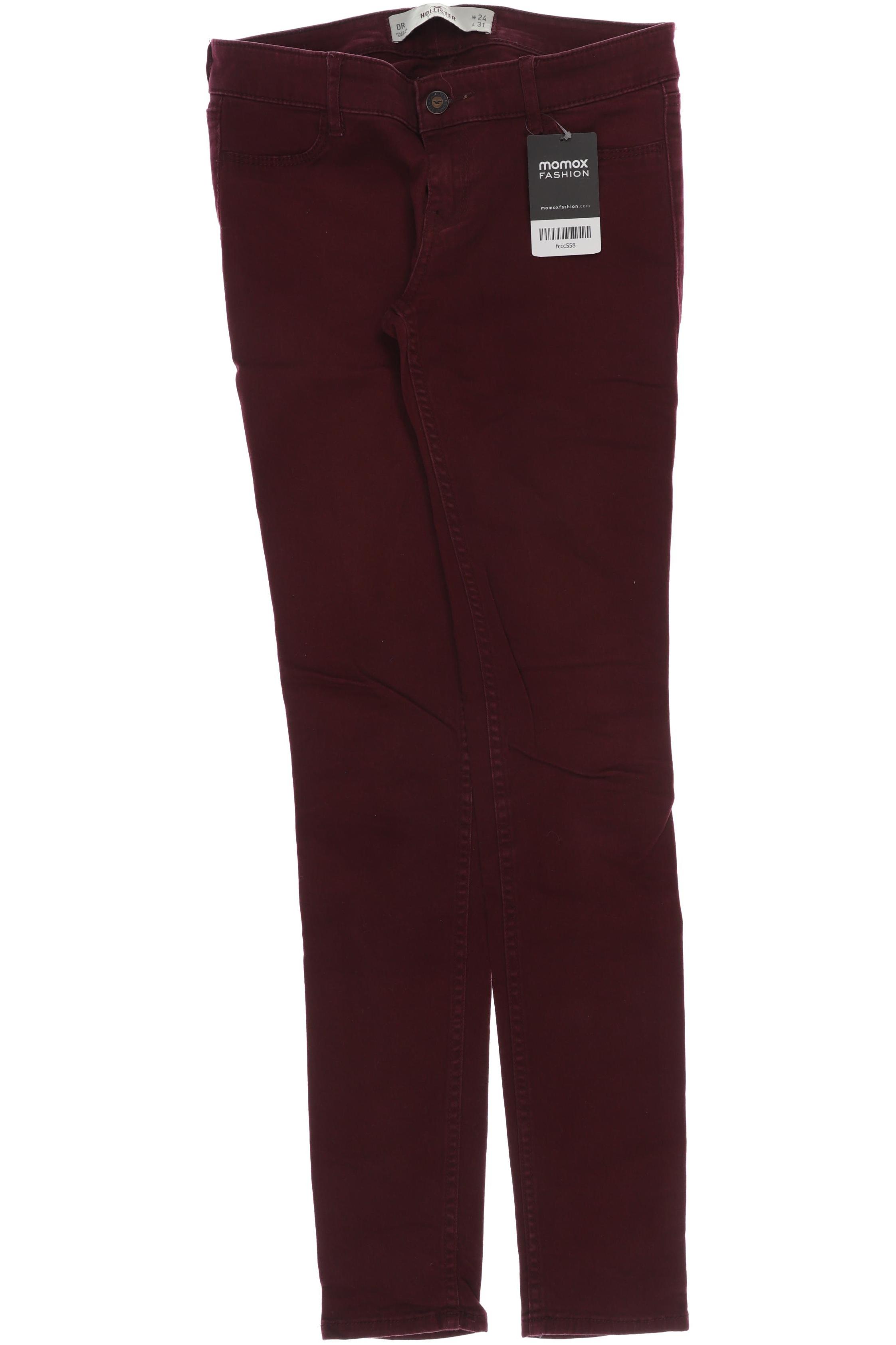 

Hollister Damen Jeans, bordeaux