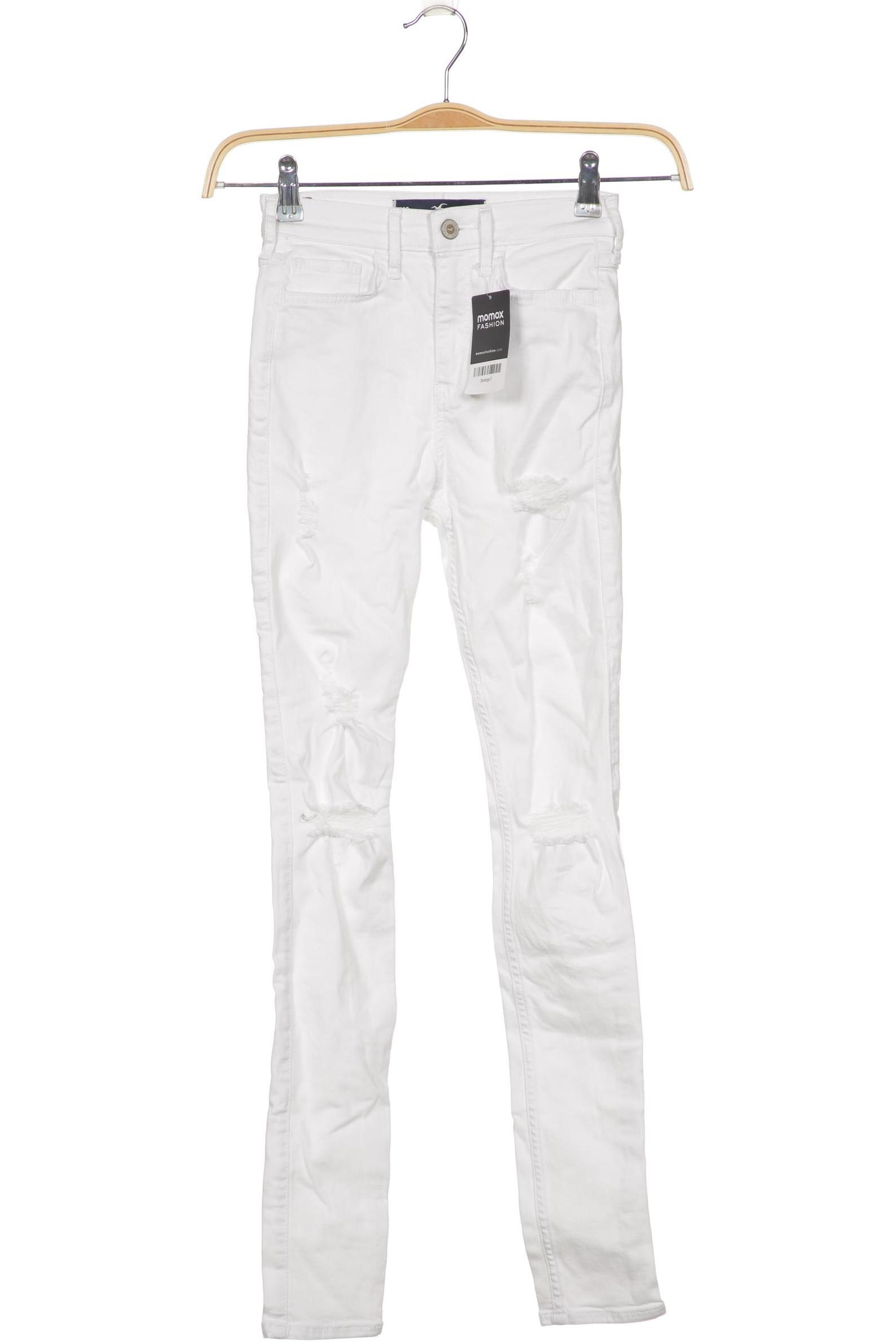 

Hollister Damen Jeans, weiß, Gr. 0