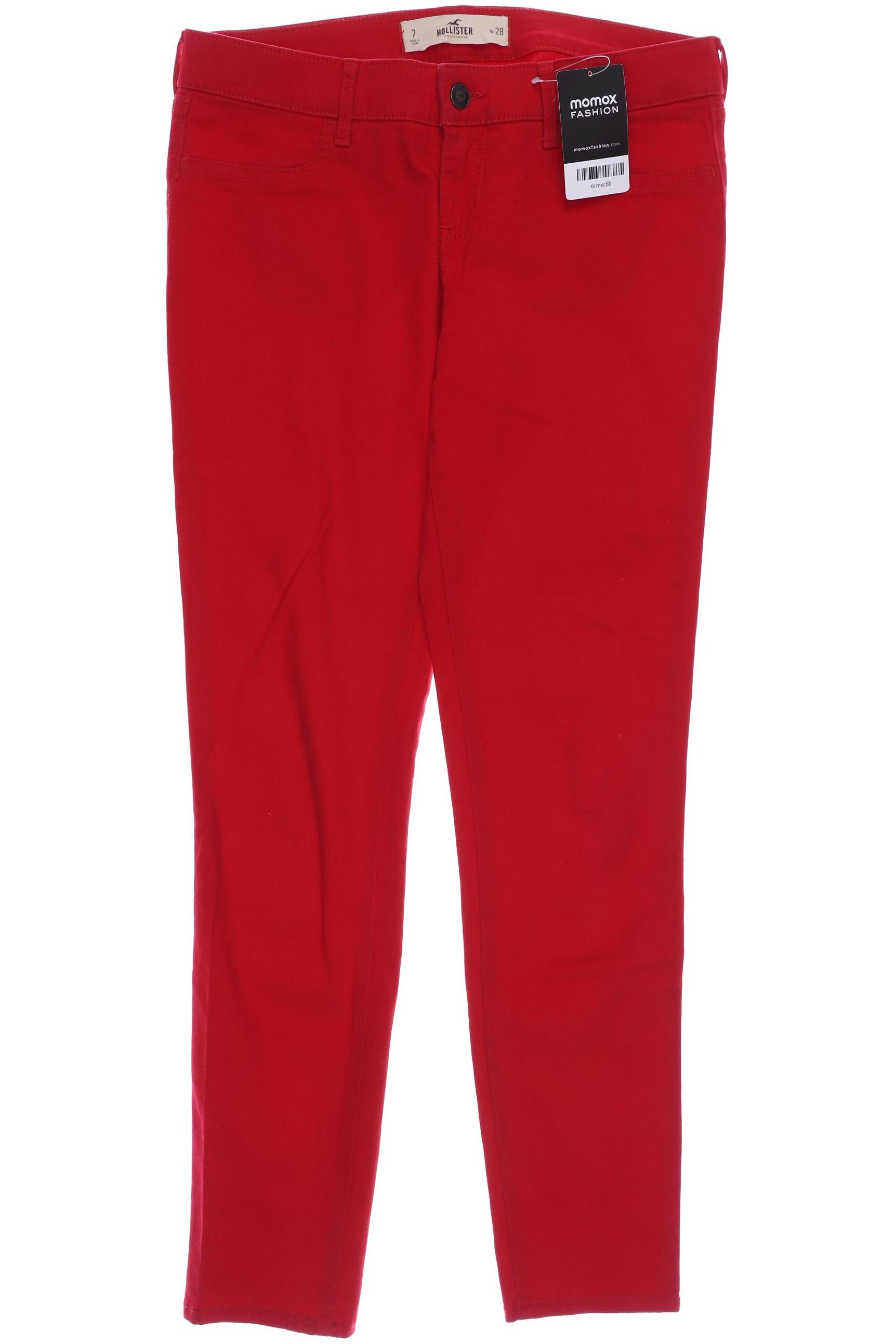 

Hollister Damen Jeans, rot