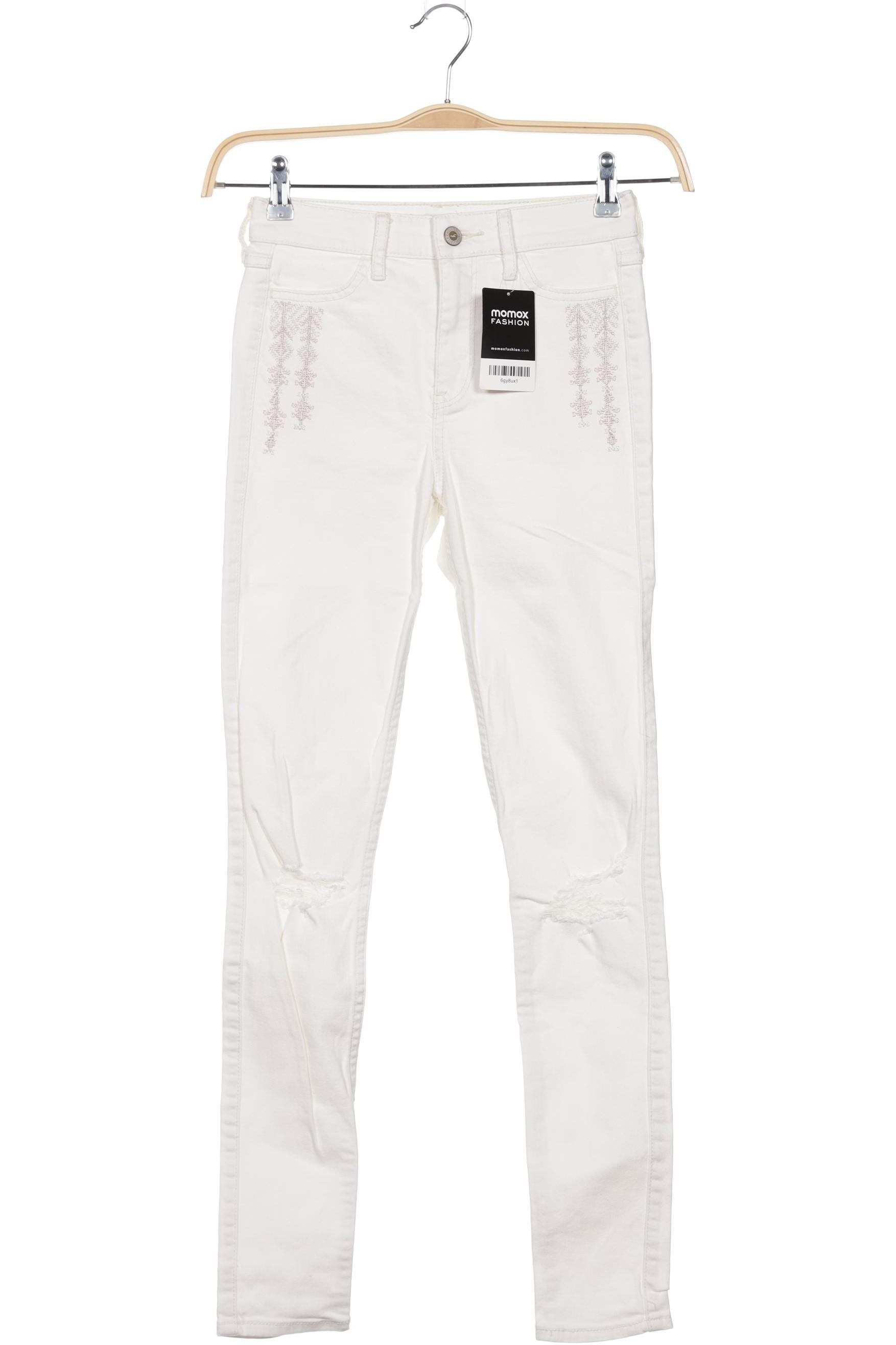 

Hollister Damen Jeans, weiß, Gr. 24