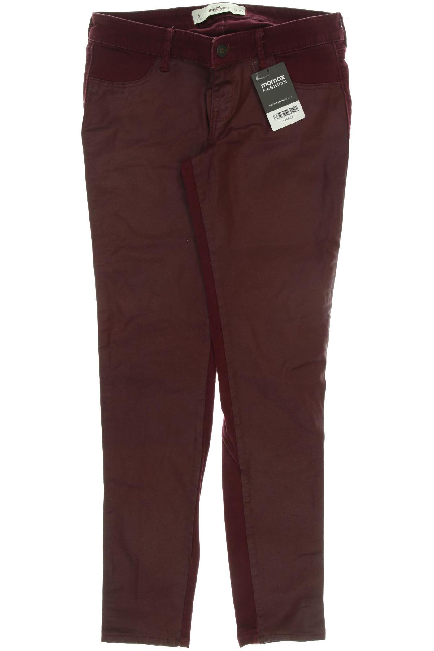 

Hollister Damen Jeans, bordeaux