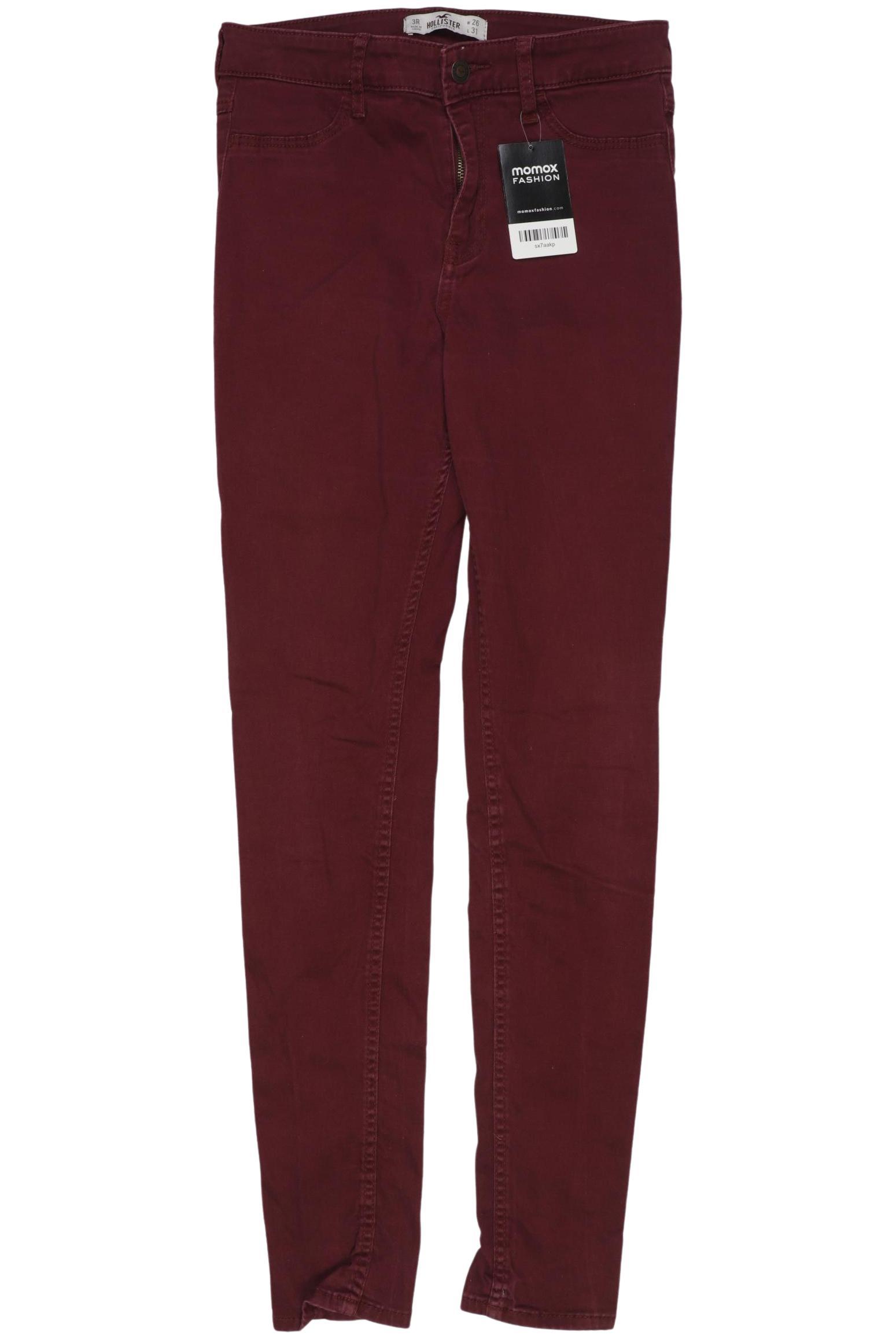 

Hollister Damen Jeans, bordeaux, Gr. 26