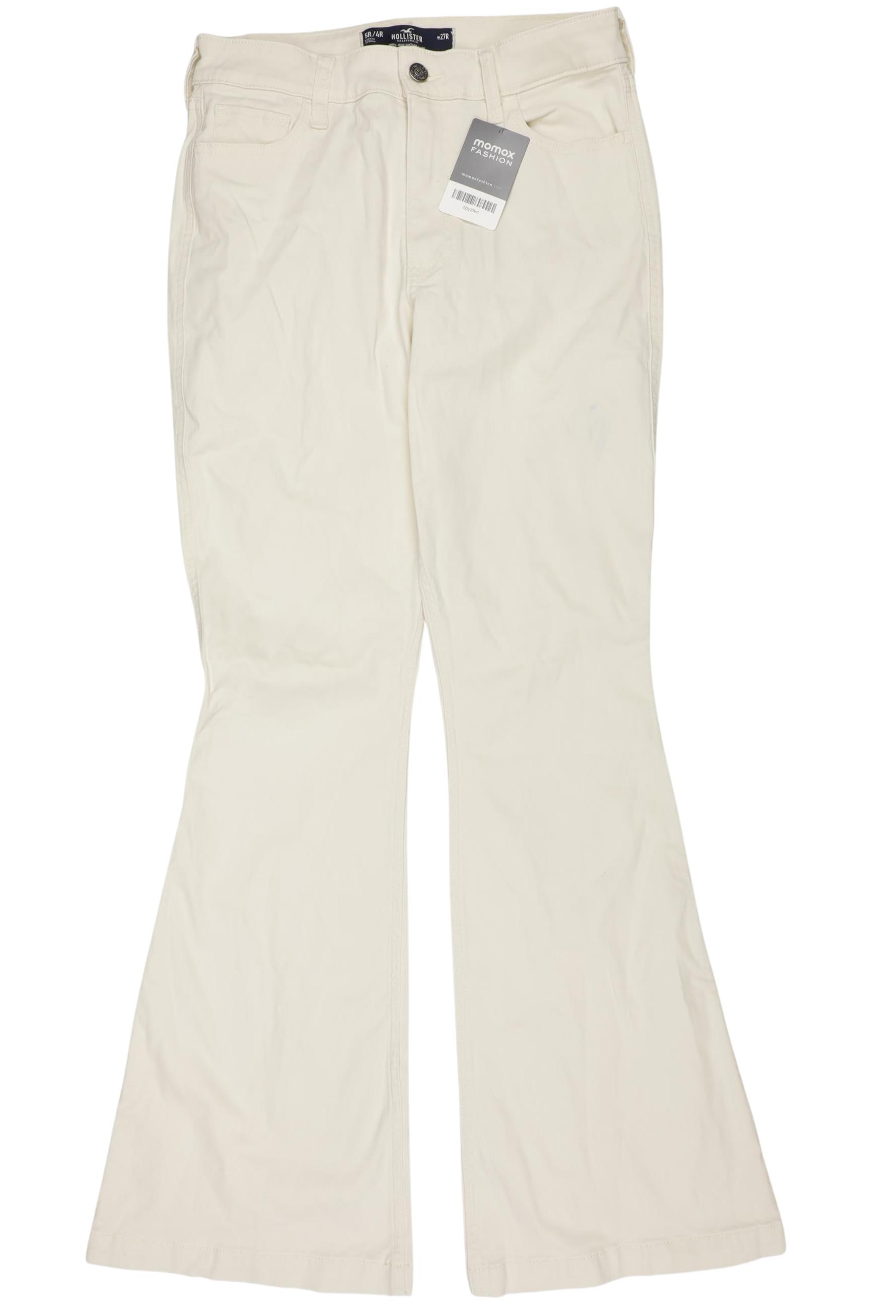 

Hollister Damen Jeans, cremeweiß, Gr. 27
