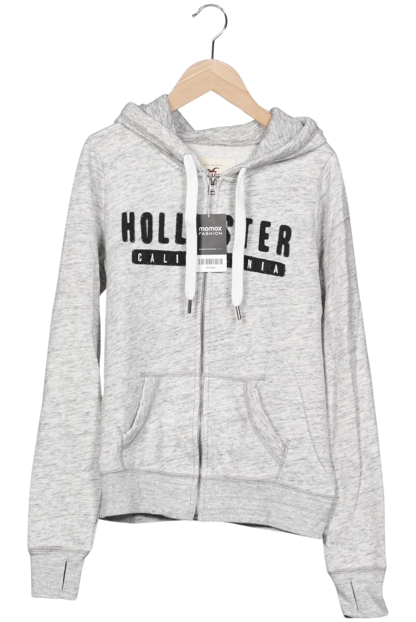 

Hollister Damen Kapuzenpullover, grau, Gr. 36