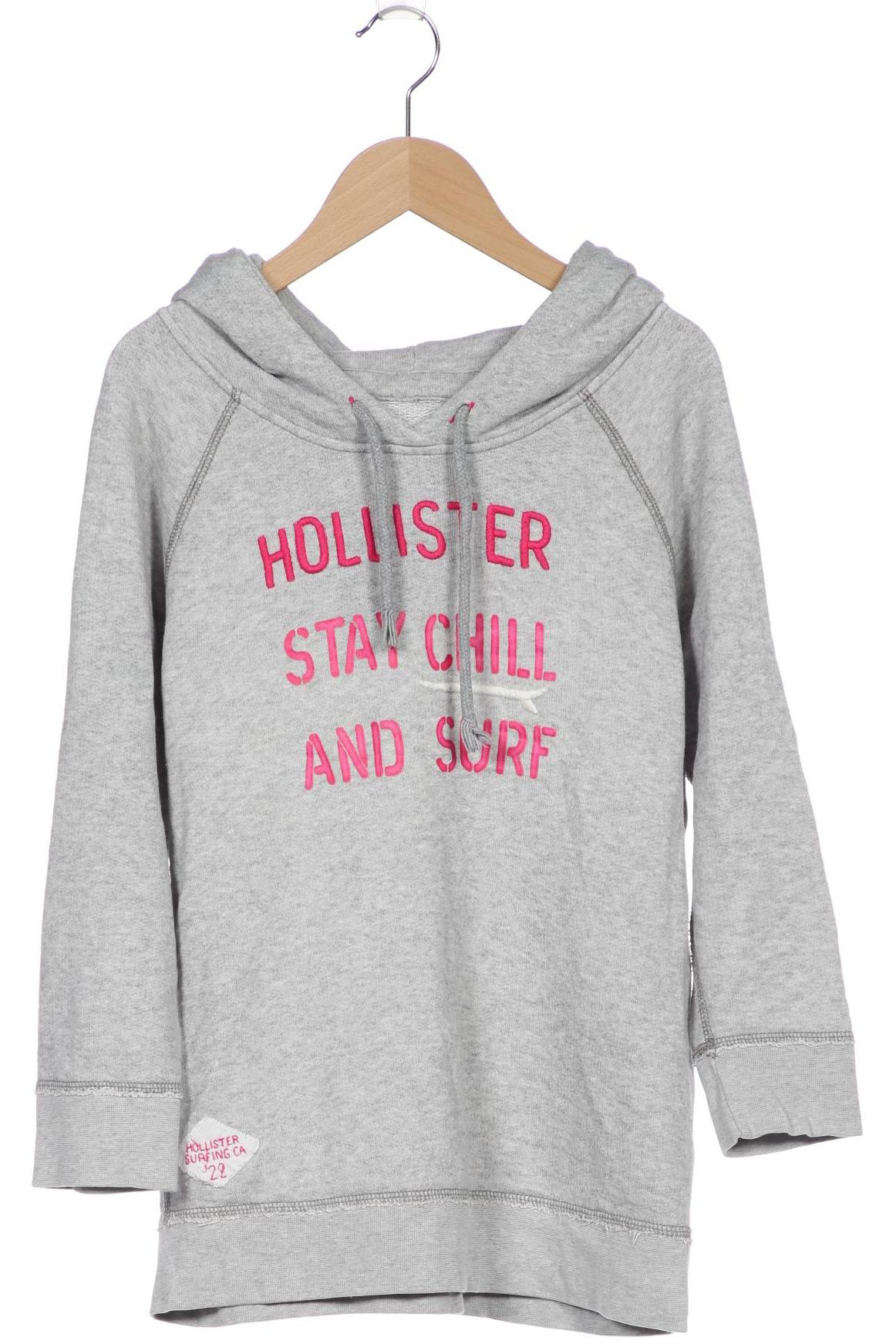 

Hollister Damen Kapuzenpullover, grau, Gr. 36