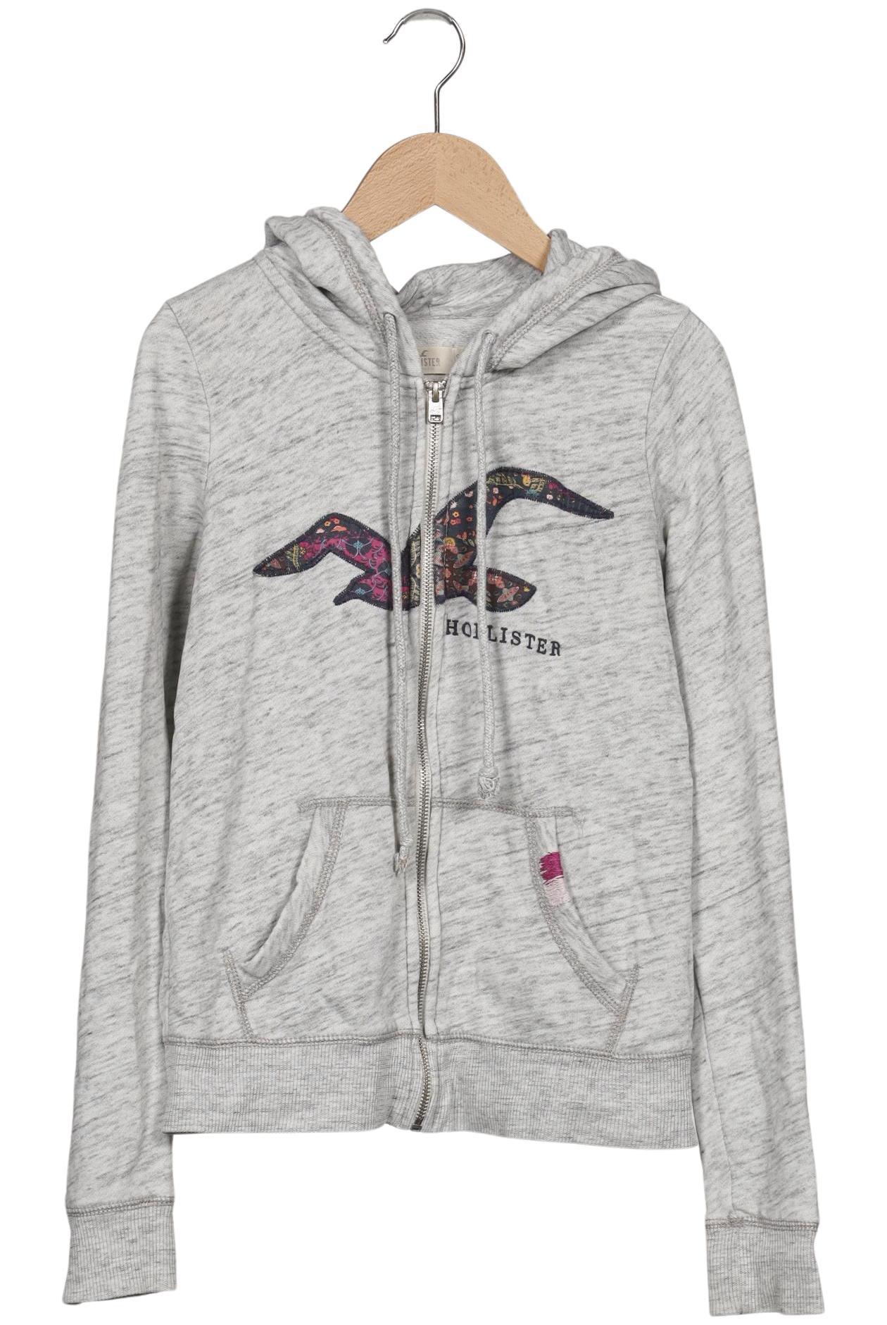 

Hollister Damen Kapuzenpullover, grau, Gr. 36