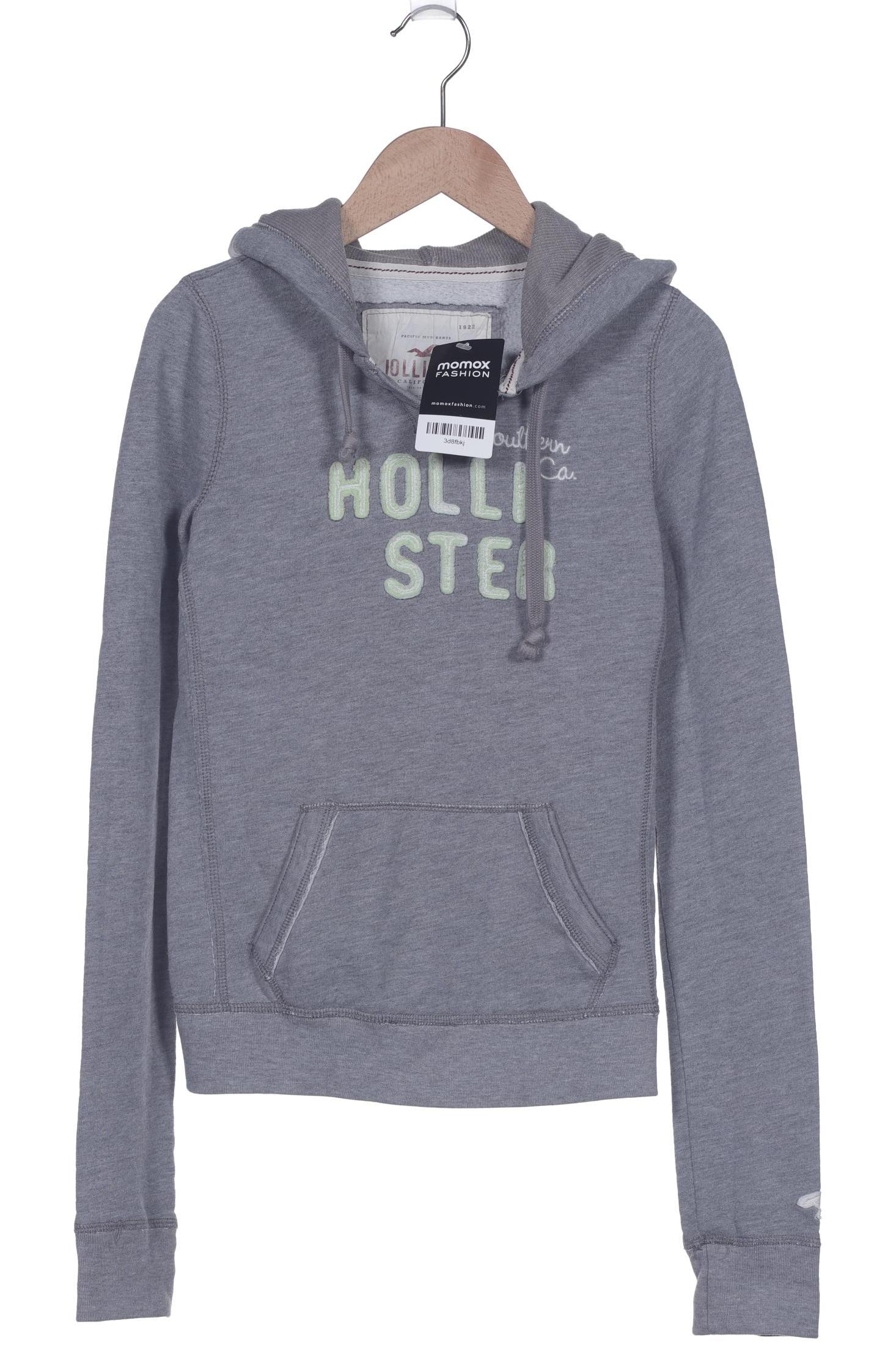 

Hollister Damen Kapuzenpullover, grau, Gr. 36