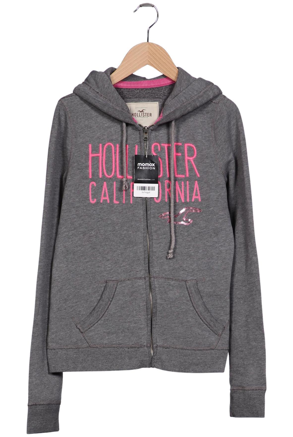 

Hollister Damen Kapuzenpullover, grau, Gr. 36