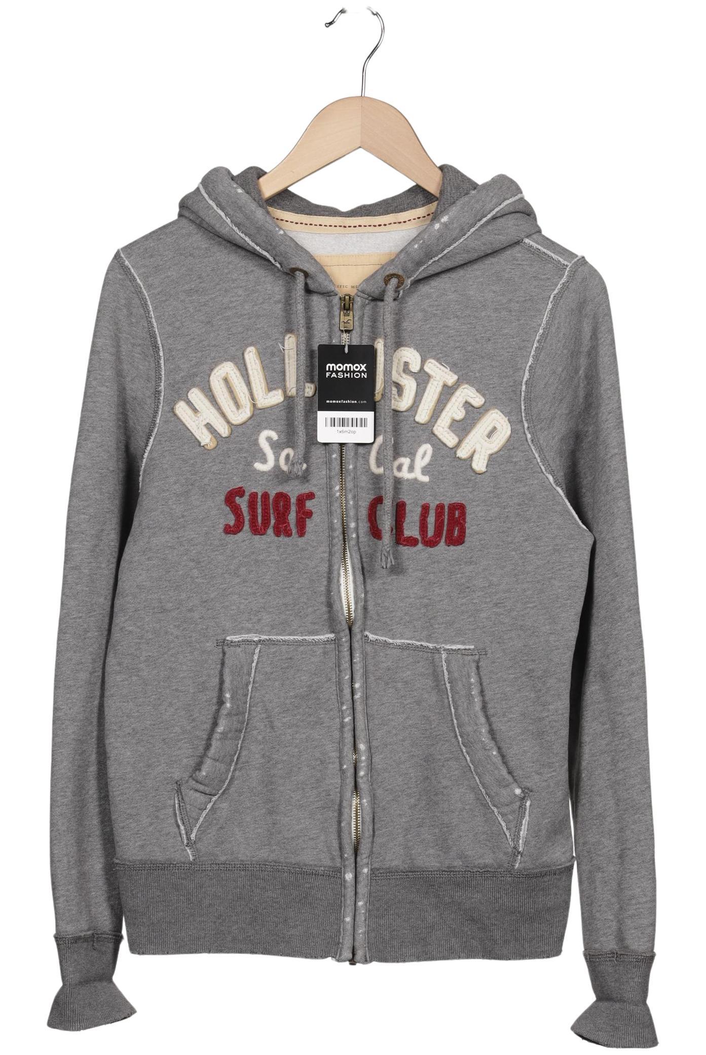 

Hollister Damen Kapuzenpullover, grau, Gr. 36