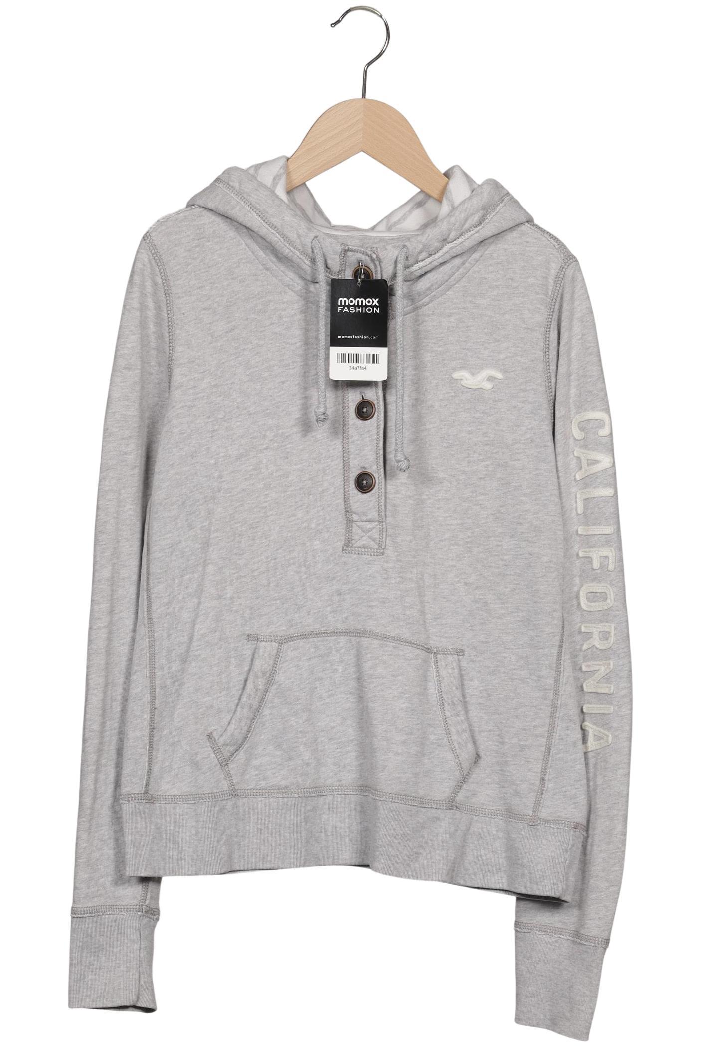 

Hollister Damen Kapuzenpullover, grau, Gr. 42