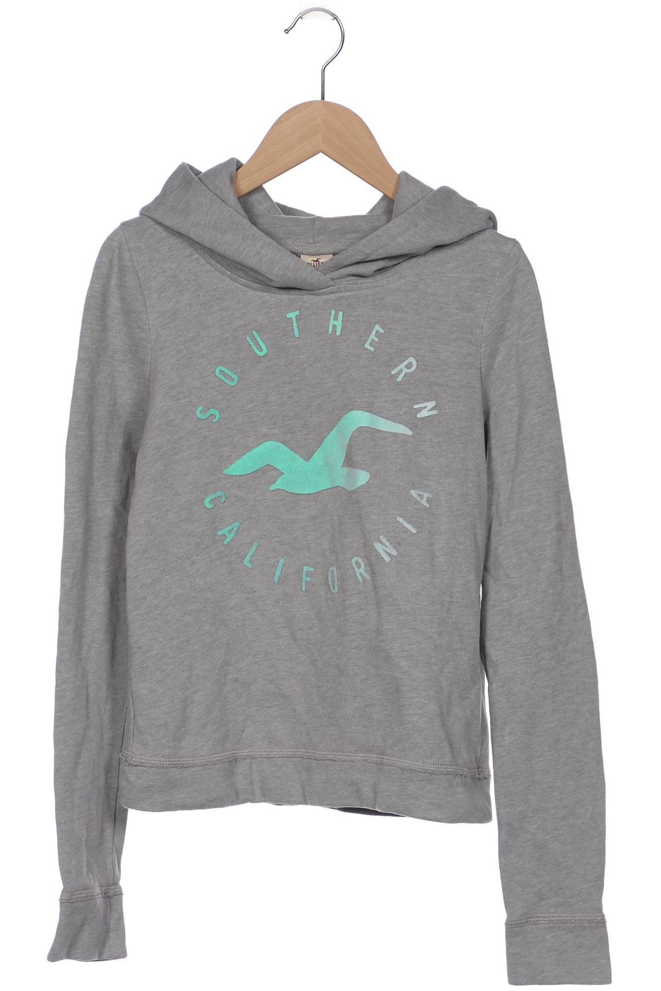 

Hollister Damen Kapuzenpullover, grau, Gr. 34