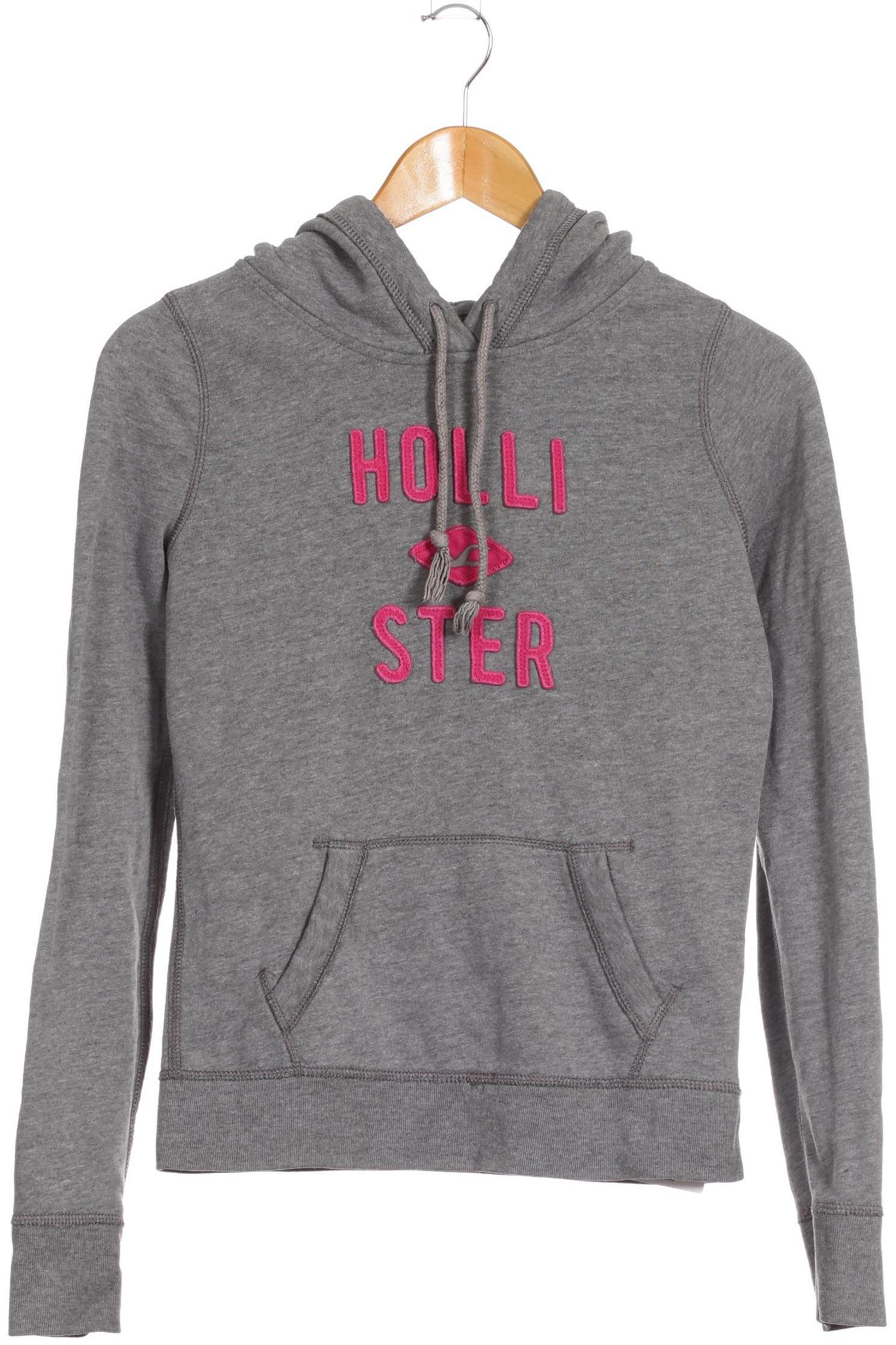 

Hollister Damen Kapuzenpullover, grau, Gr.