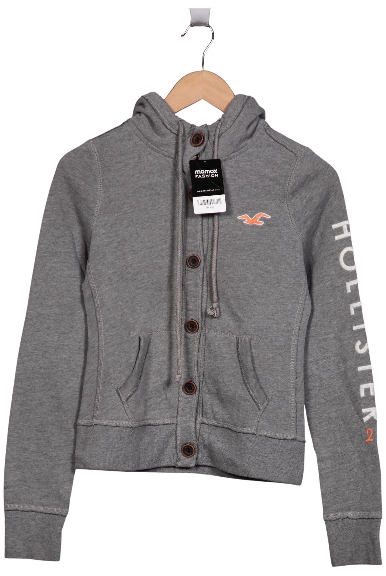 

Hollister Damen Kapuzenpullover, grau, Gr. 36