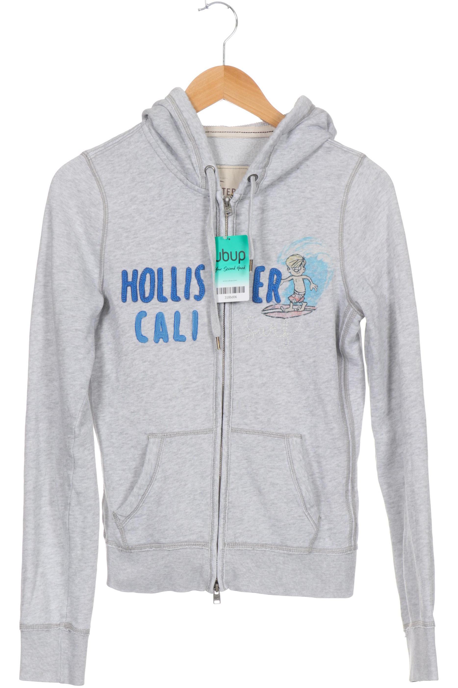 

Hollister Damen Kapuzenpullover, grau, Gr.