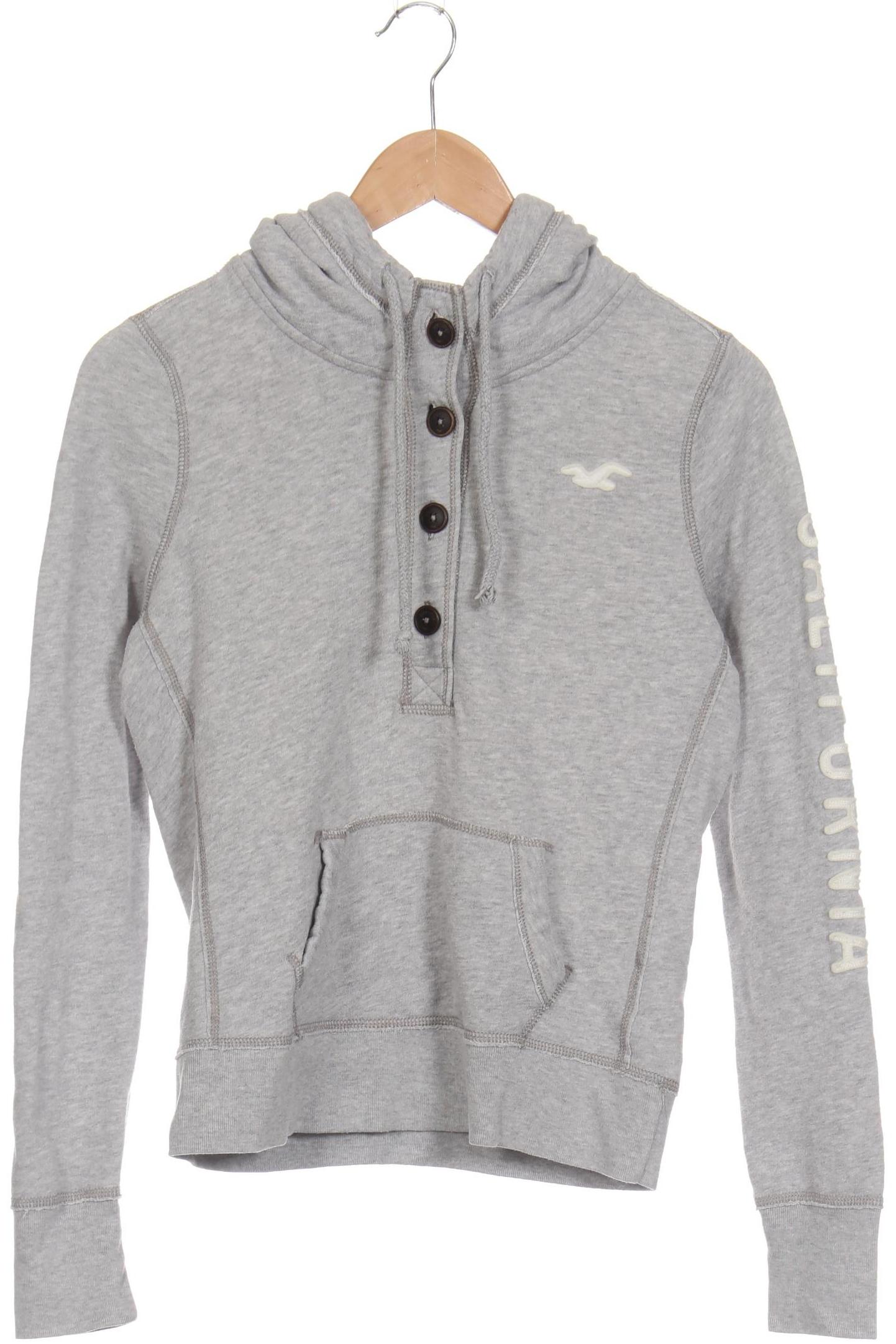 

Hollister Damen Kapuzenpullover, grau, Gr. 38