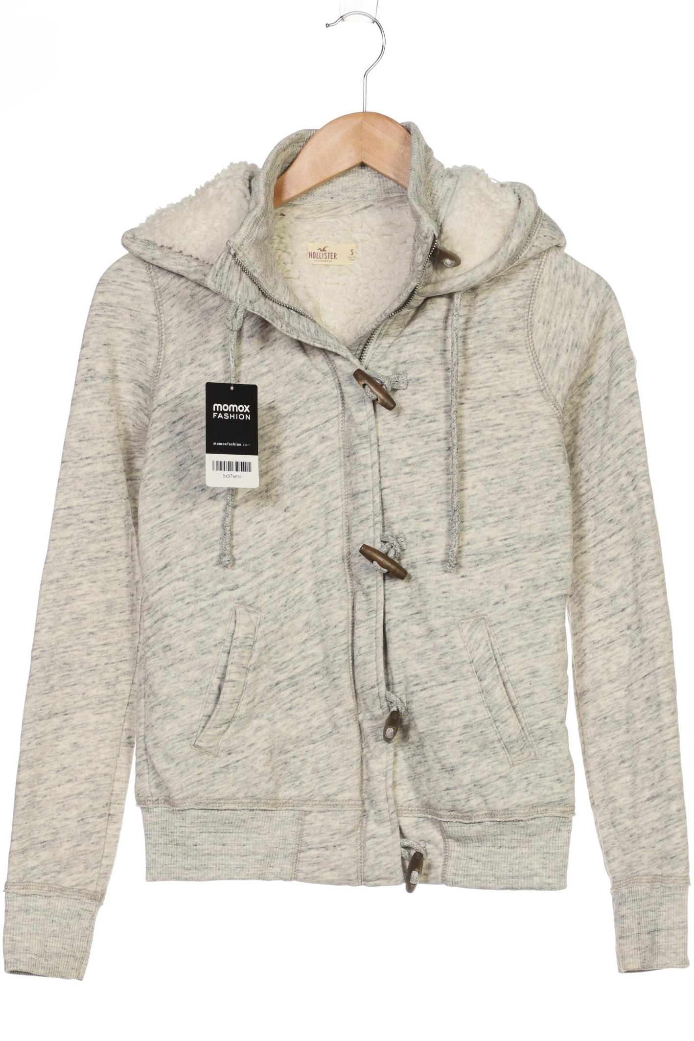 

Hollister Damen Kapuzenpullover, grau, Gr. 36
