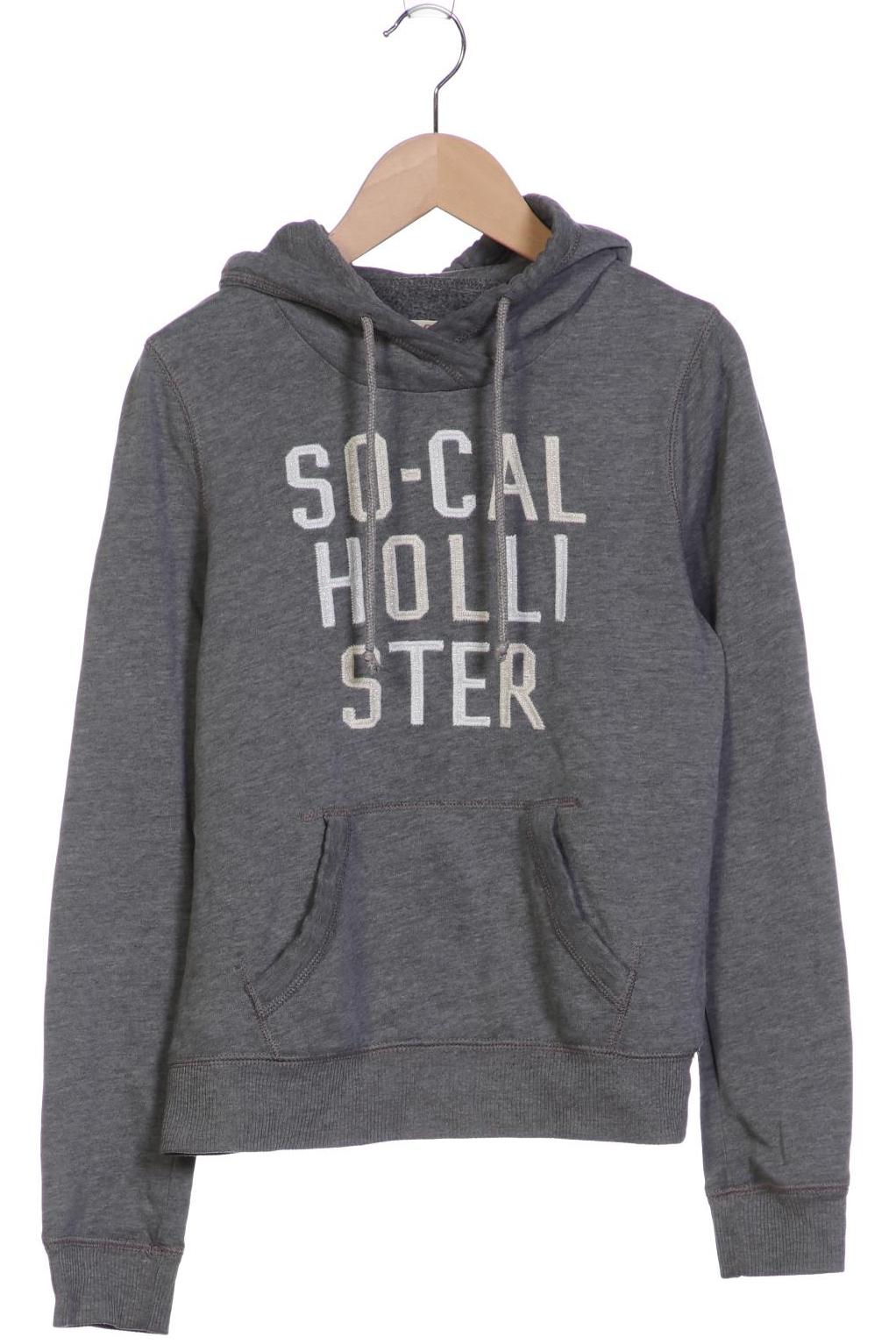 

Hollister Damen Kapuzenpullover, grau, Gr. 34