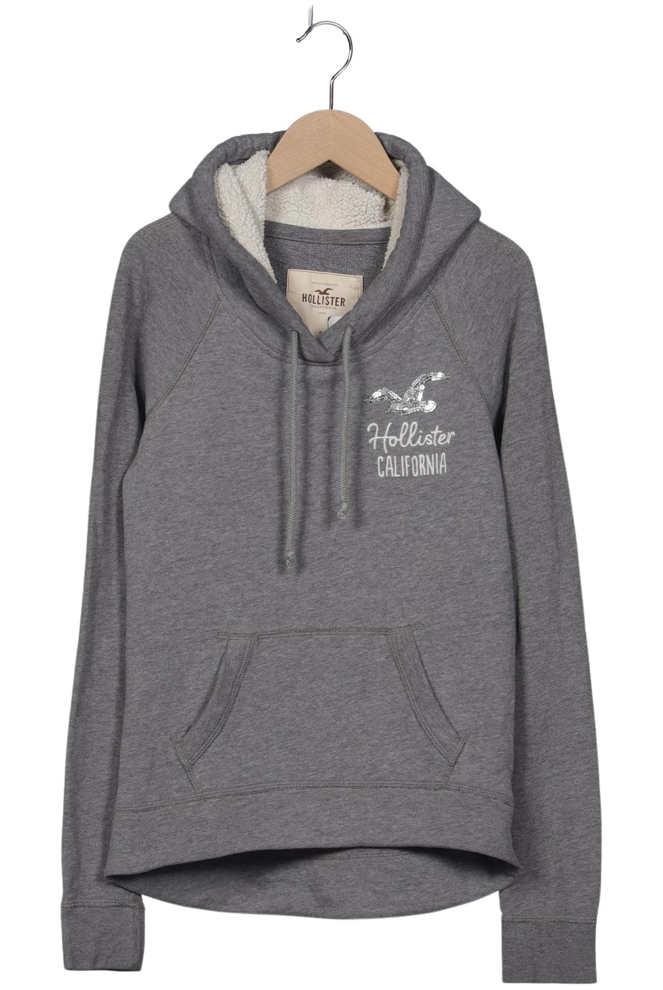 

Hollister Damen Kapuzenpullover, grau, Gr. 36