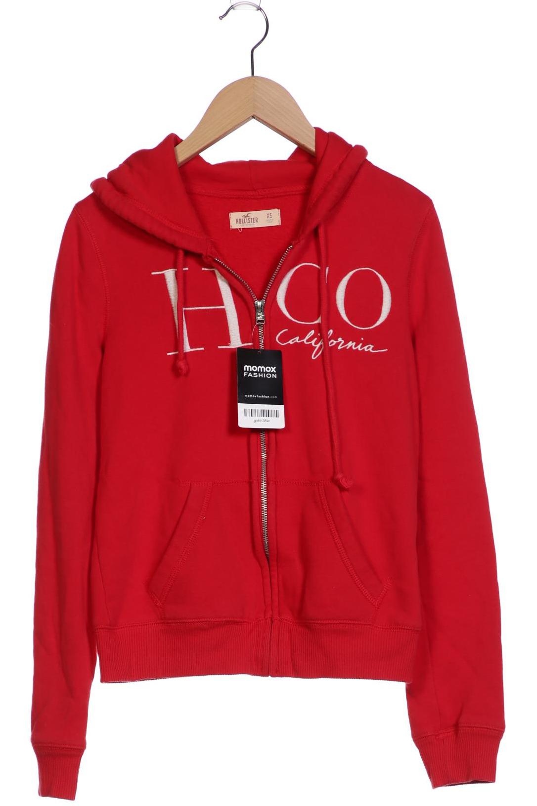 

Hollister Damen Kapuzenpullover, rot, Gr. 34