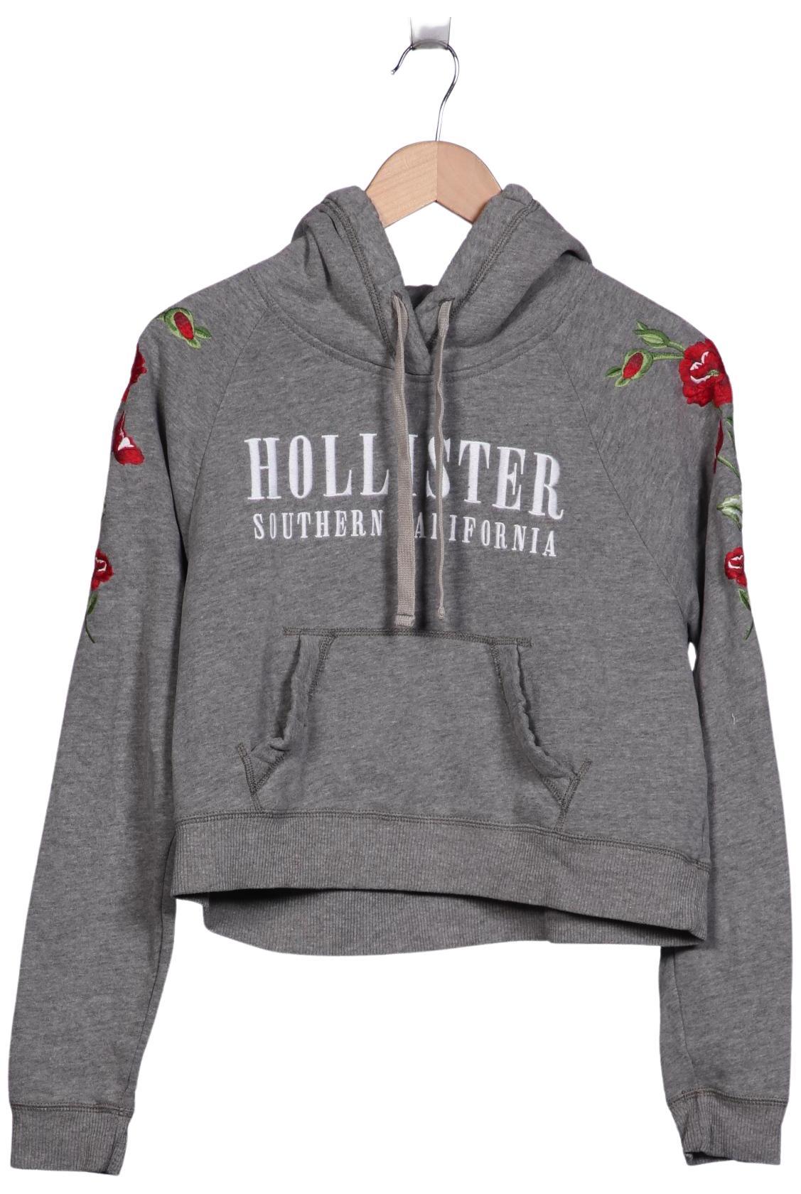 

Hollister Damen Kapuzenpullover, grau, Gr. 36