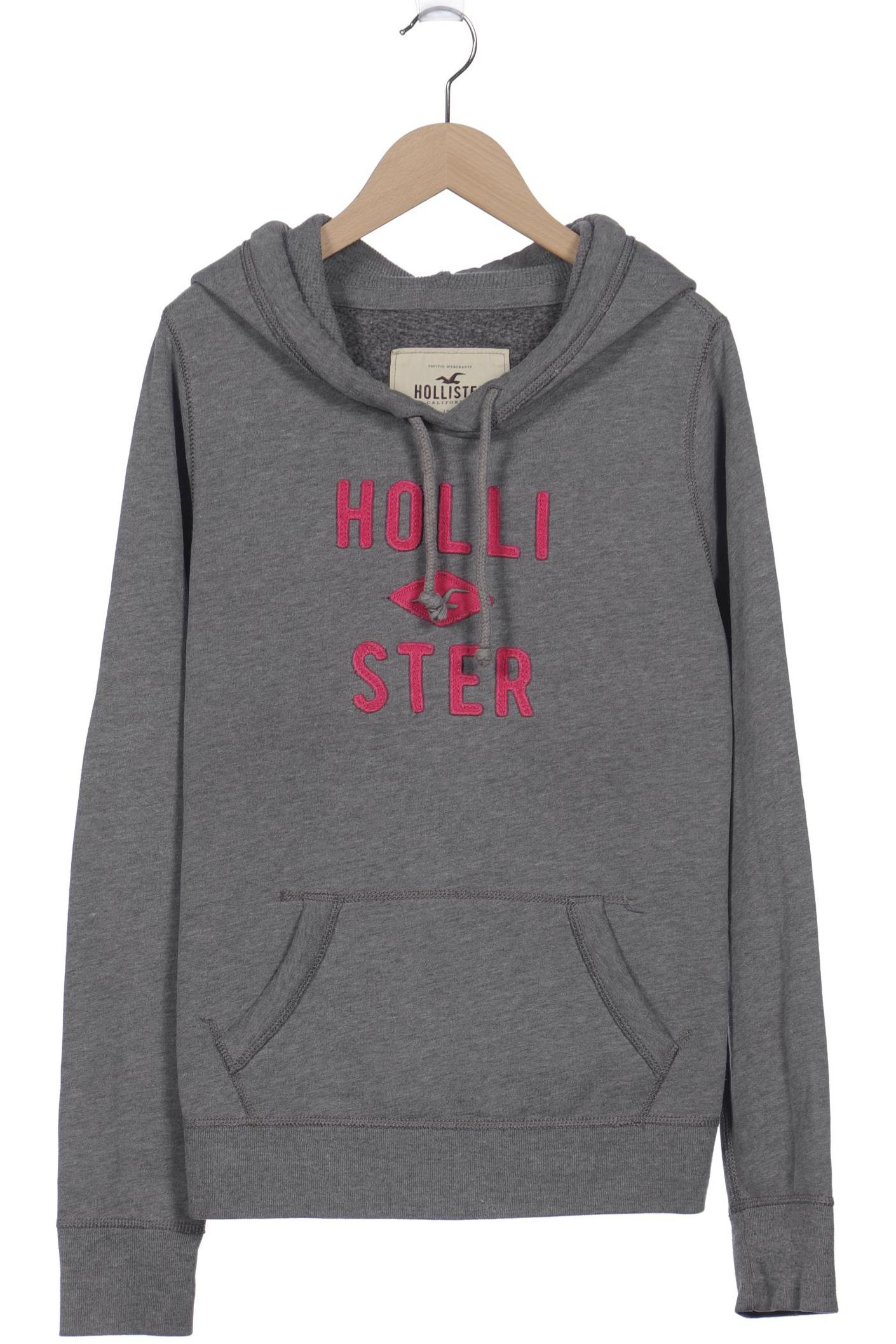 

Hollister Damen Kapuzenpullover, grau, Gr. 42