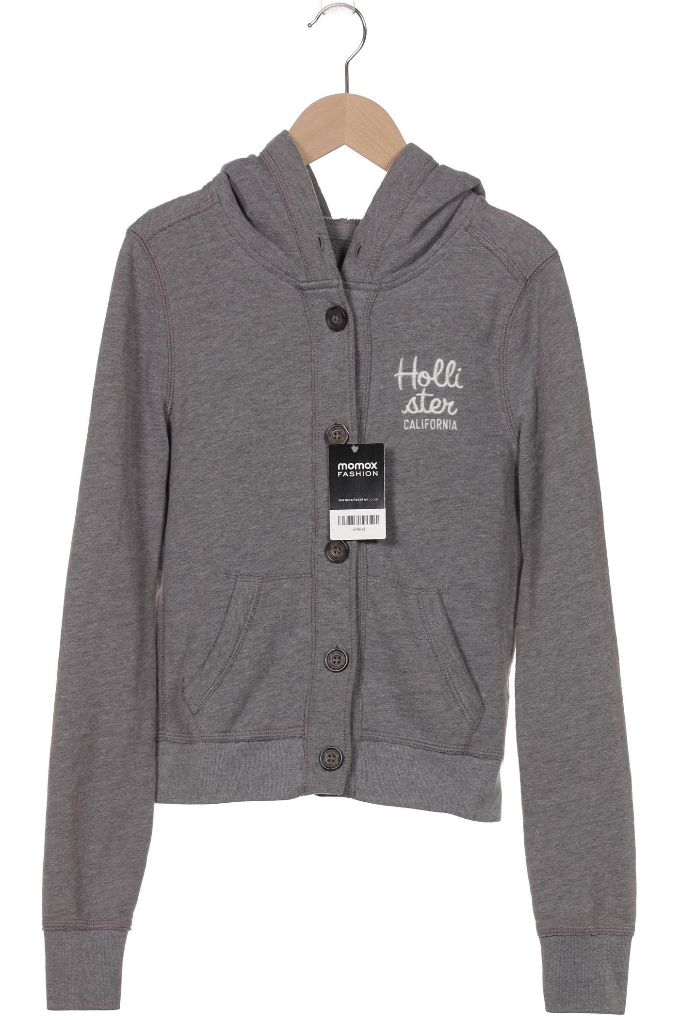 

Hollister Damen Kapuzenpullover, grau, Gr. 36