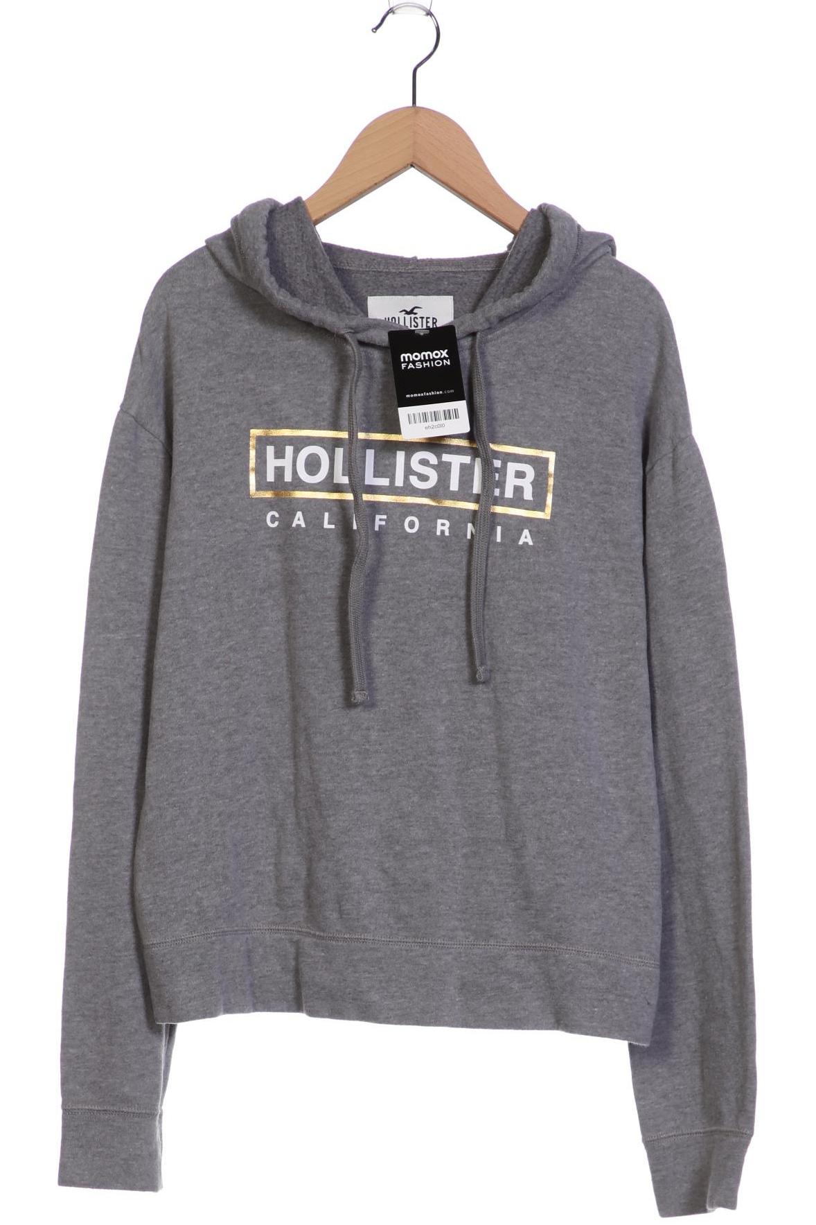 

Hollister Damen Kapuzenpullover, grau, Gr. 36