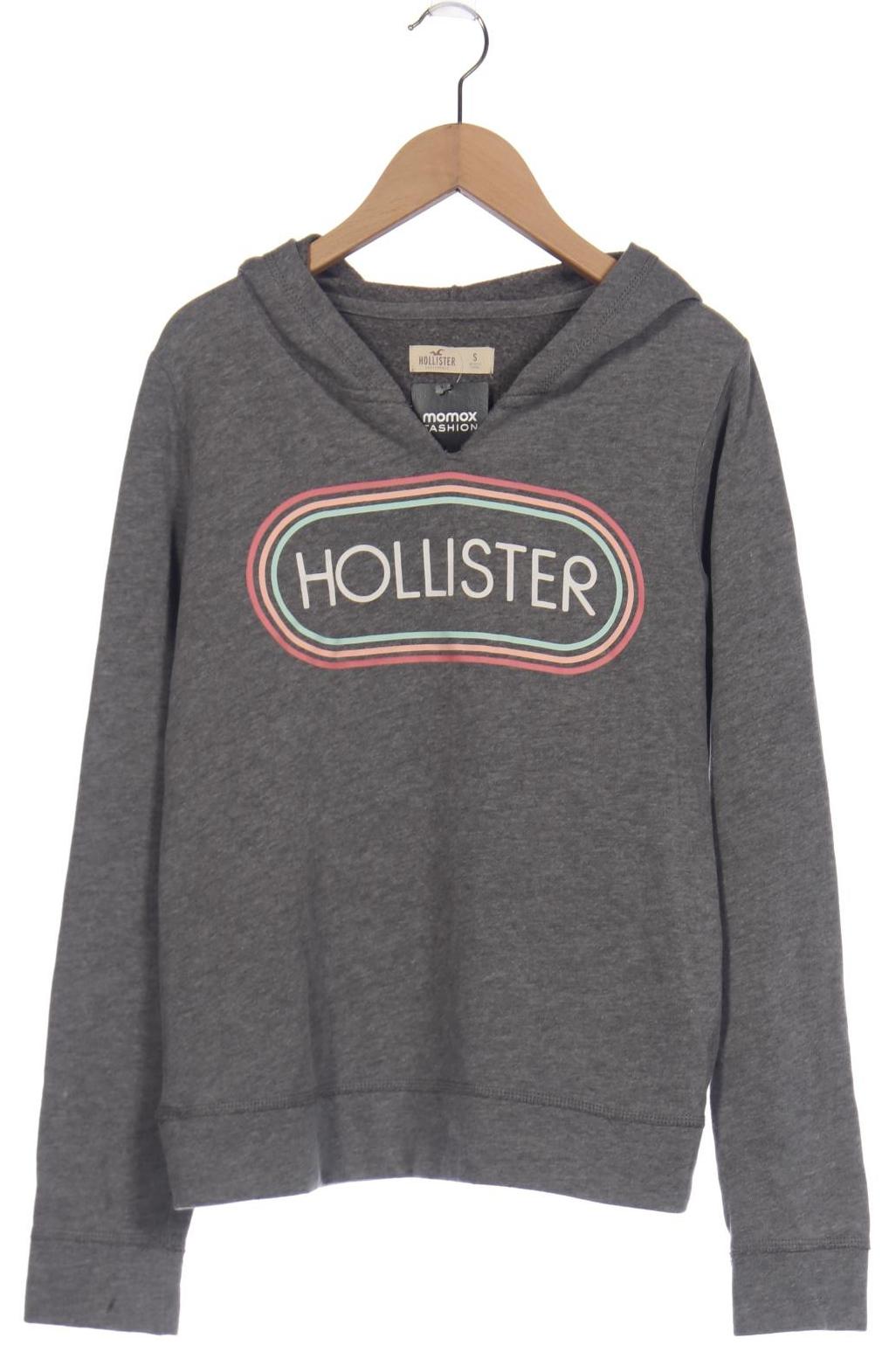 

Hollister Damen Kapuzenpullover, grau, Gr. 36