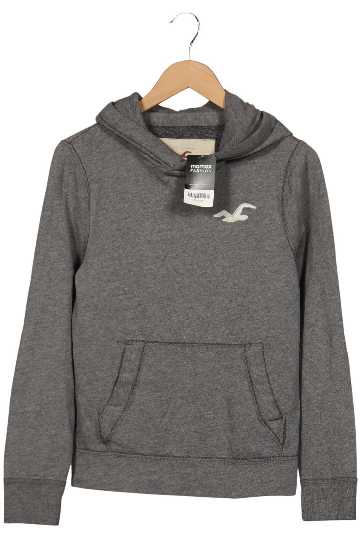 

Hollister Damen Kapuzenpullover, grau, Gr. 36
