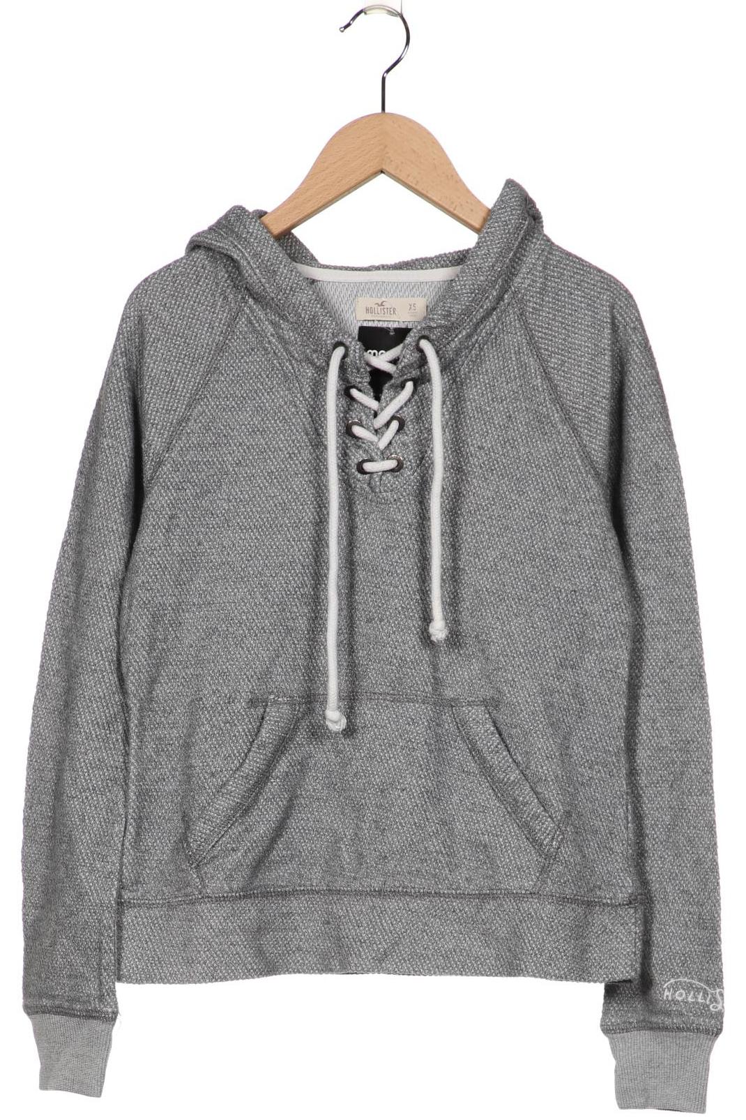 

Hollister Damen Kapuzenpullover, grau, Gr. 34