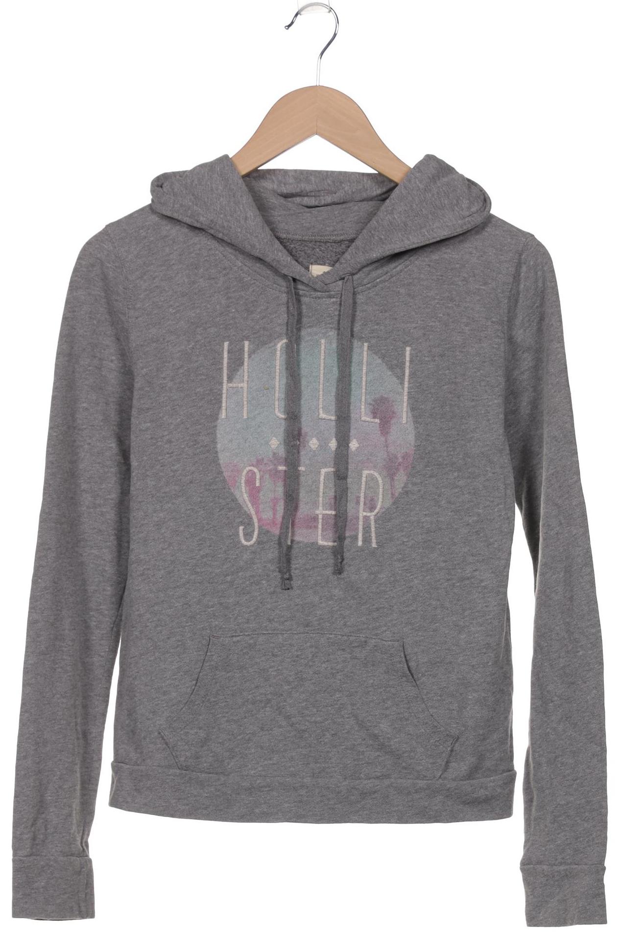 

Hollister Damen Kapuzenpullover, grau, Gr. 36