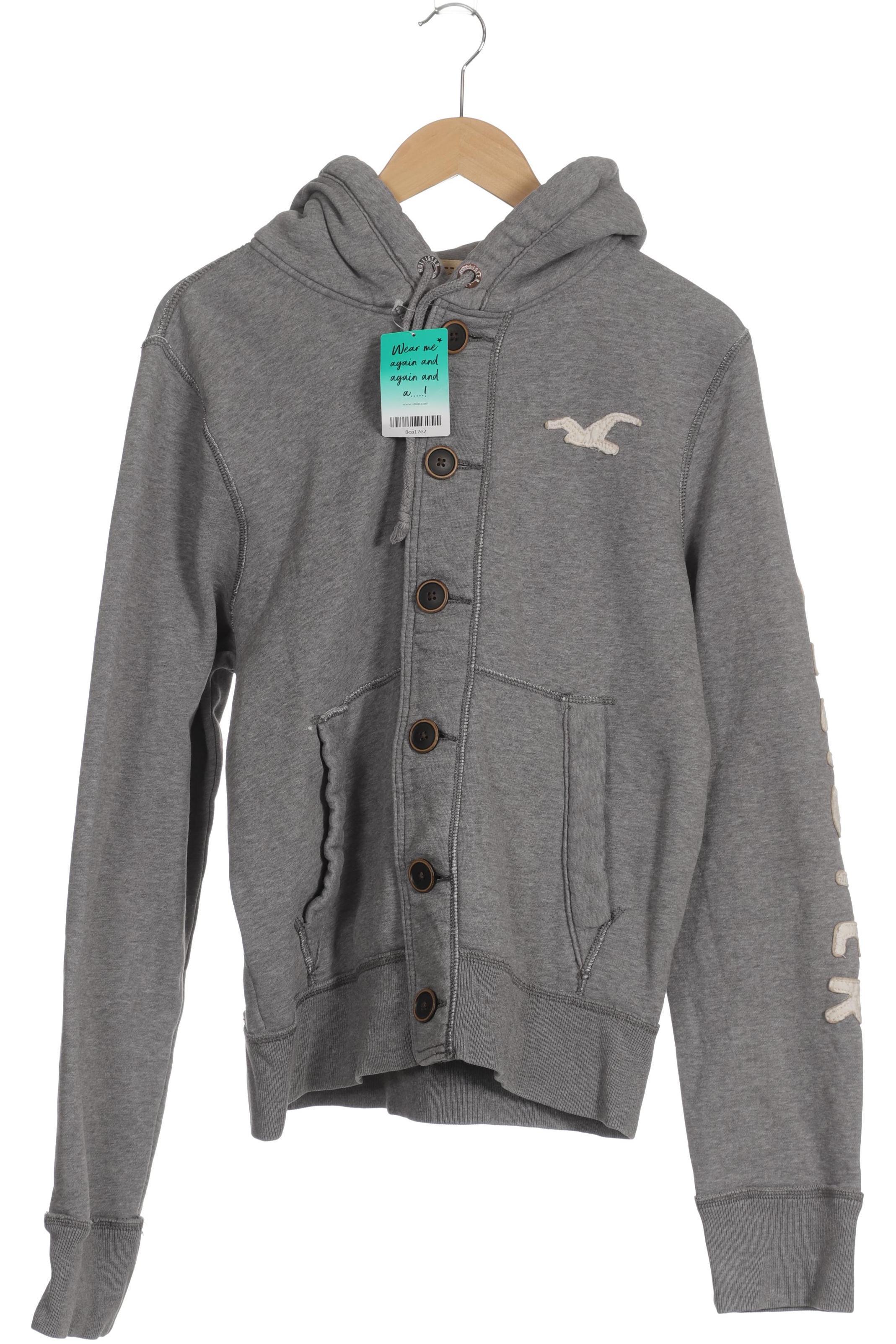 

Hollister Damen Kapuzenpullover, grau, Gr.