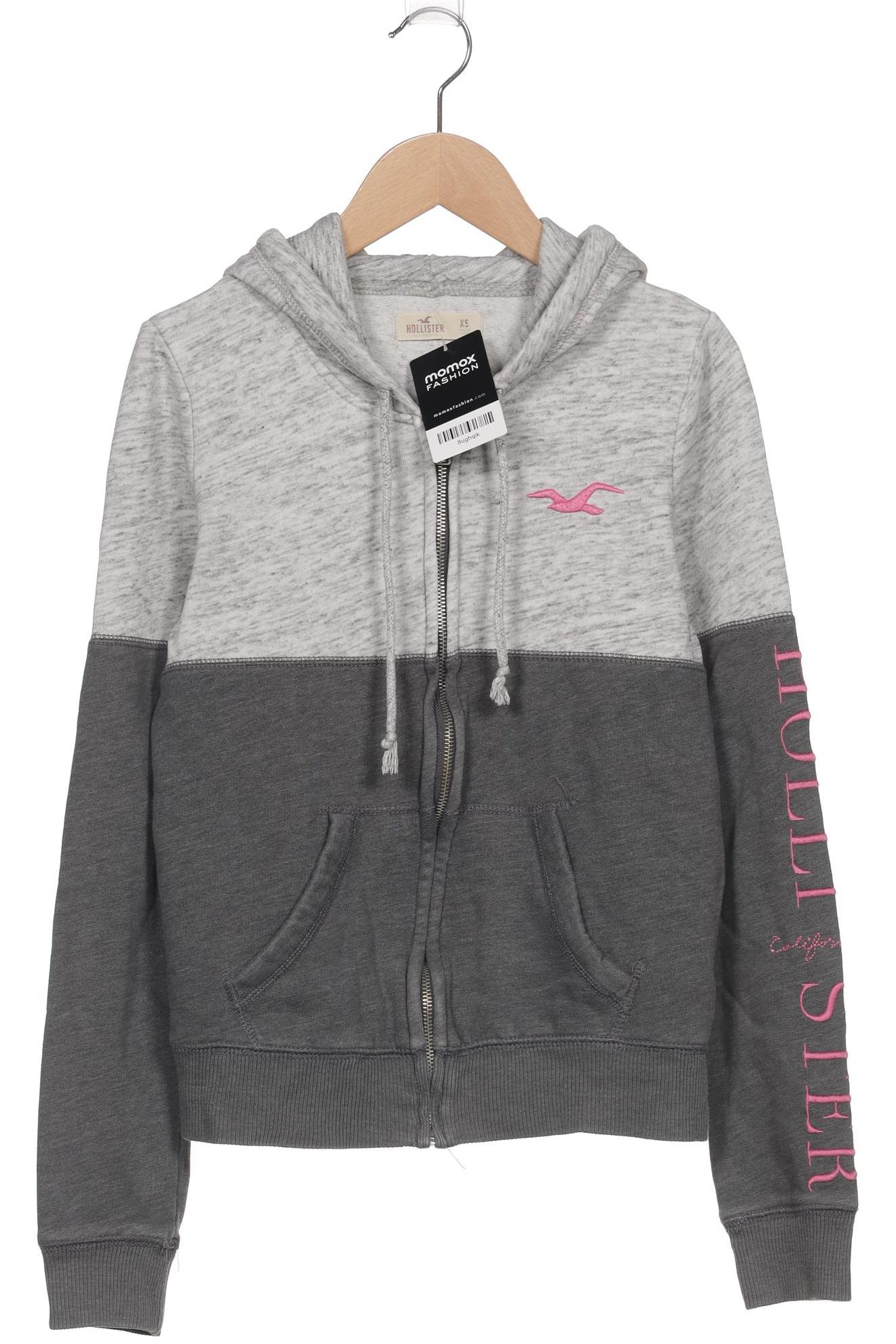 

Hollister Damen Kapuzenpullover, grau, Gr. 34