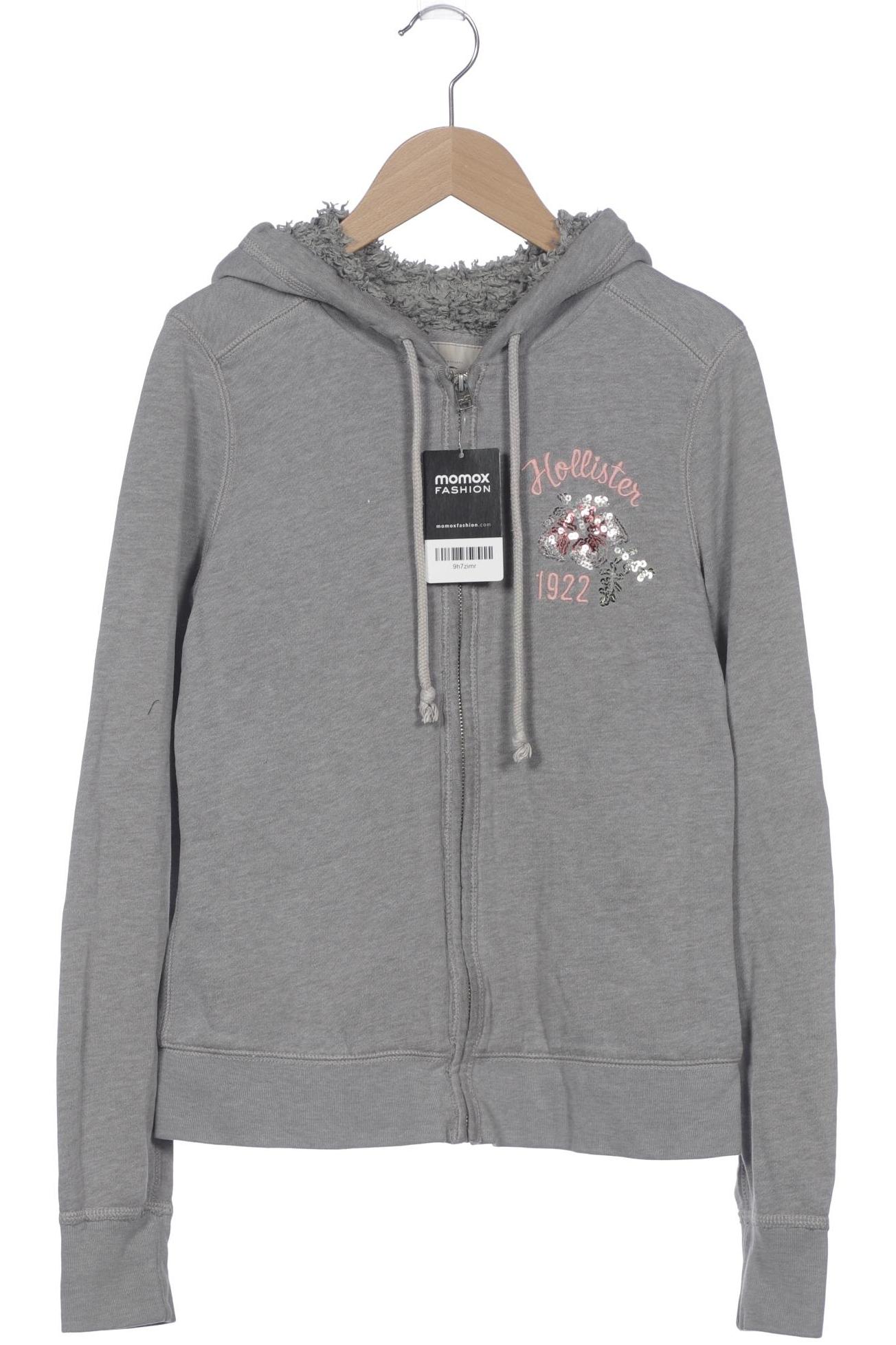 

Hollister Damen Kapuzenpullover, grau, Gr. 36