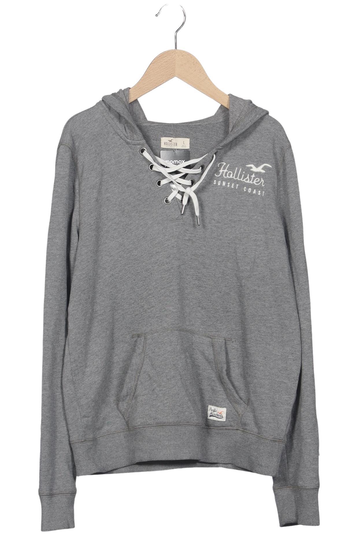 

Hollister Damen Kapuzenpullover, grau, Gr. 42