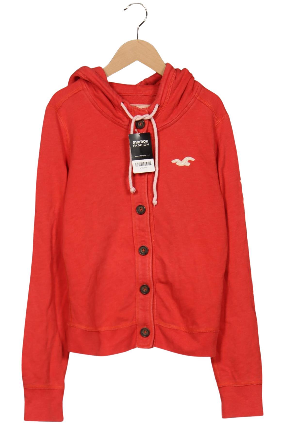 

Hollister Damen Kapuzenpullover, rot, Gr. 42