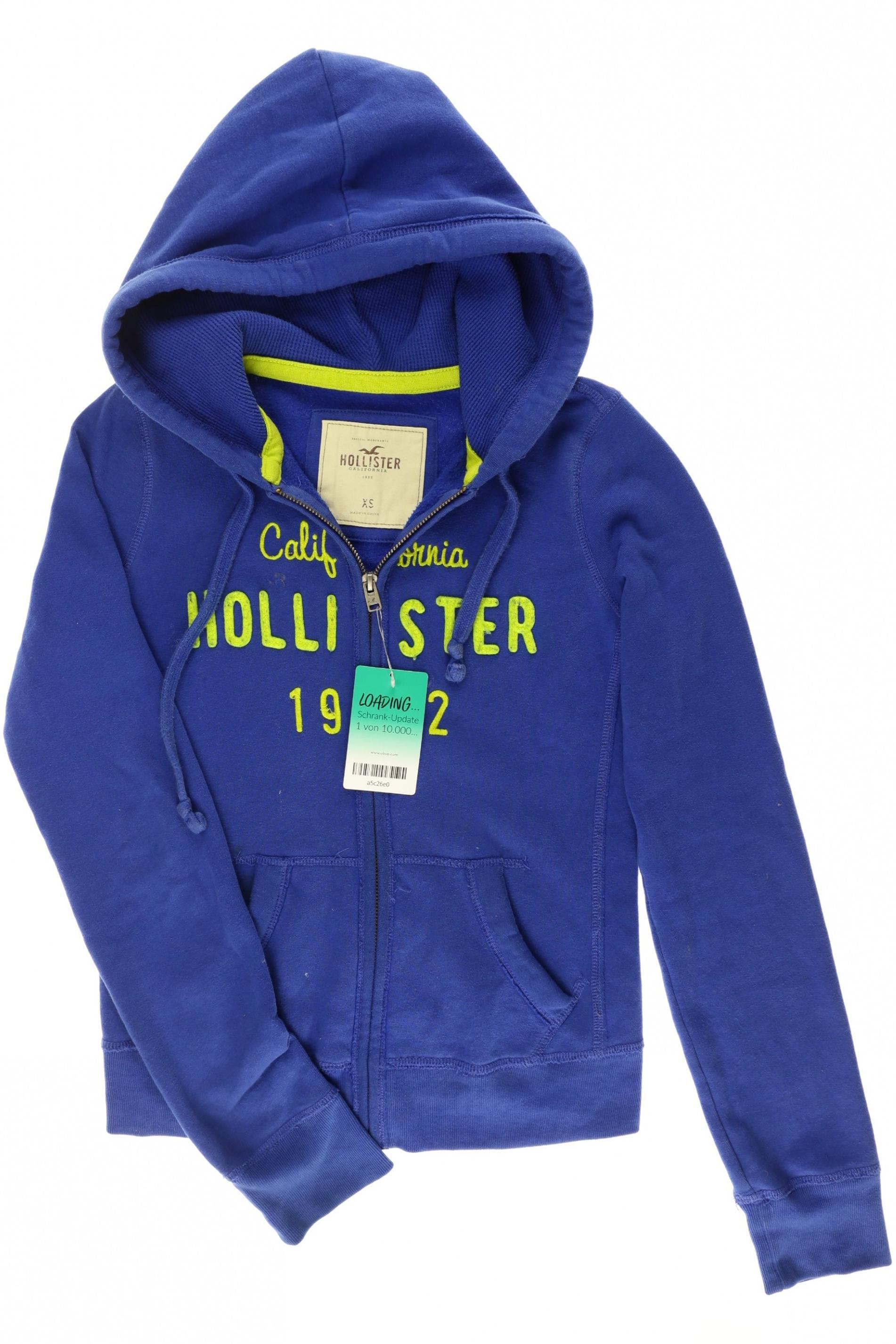 

Hollister Damen Kapuzenpullover, blau, Gr.