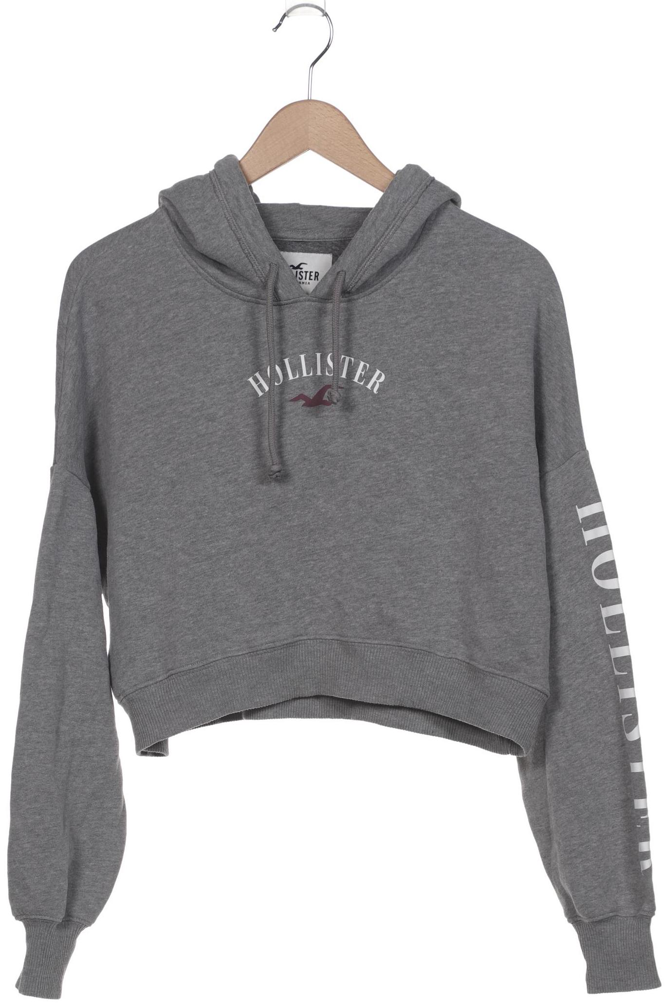 

Hollister Damen Kapuzenpullover, grau, Gr. 36