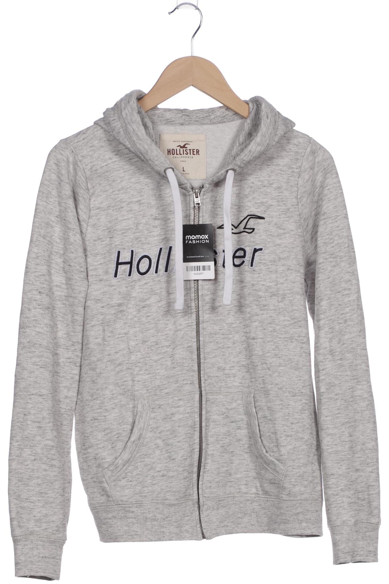 

Hollister Damen Kapuzenpullover, grau, Gr. 42